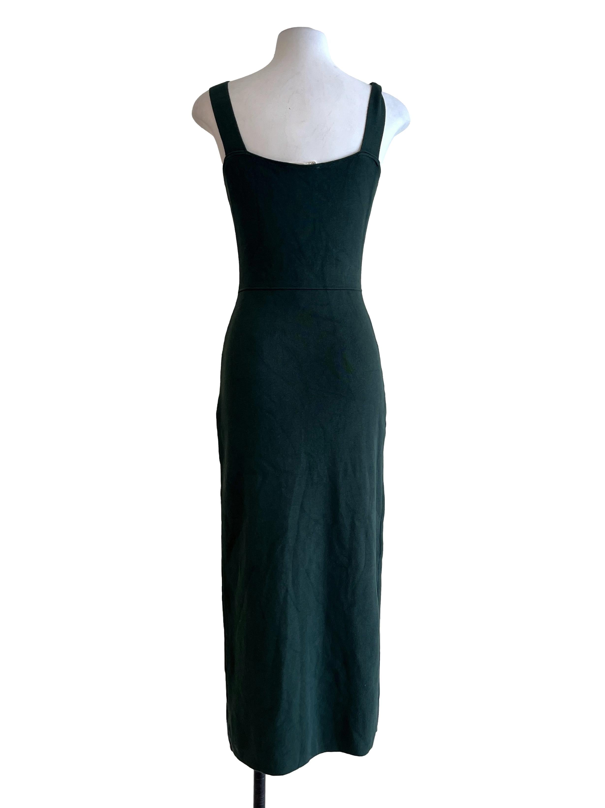 Emerald Green Scoop Sleeveless Bodycon Dress TCL