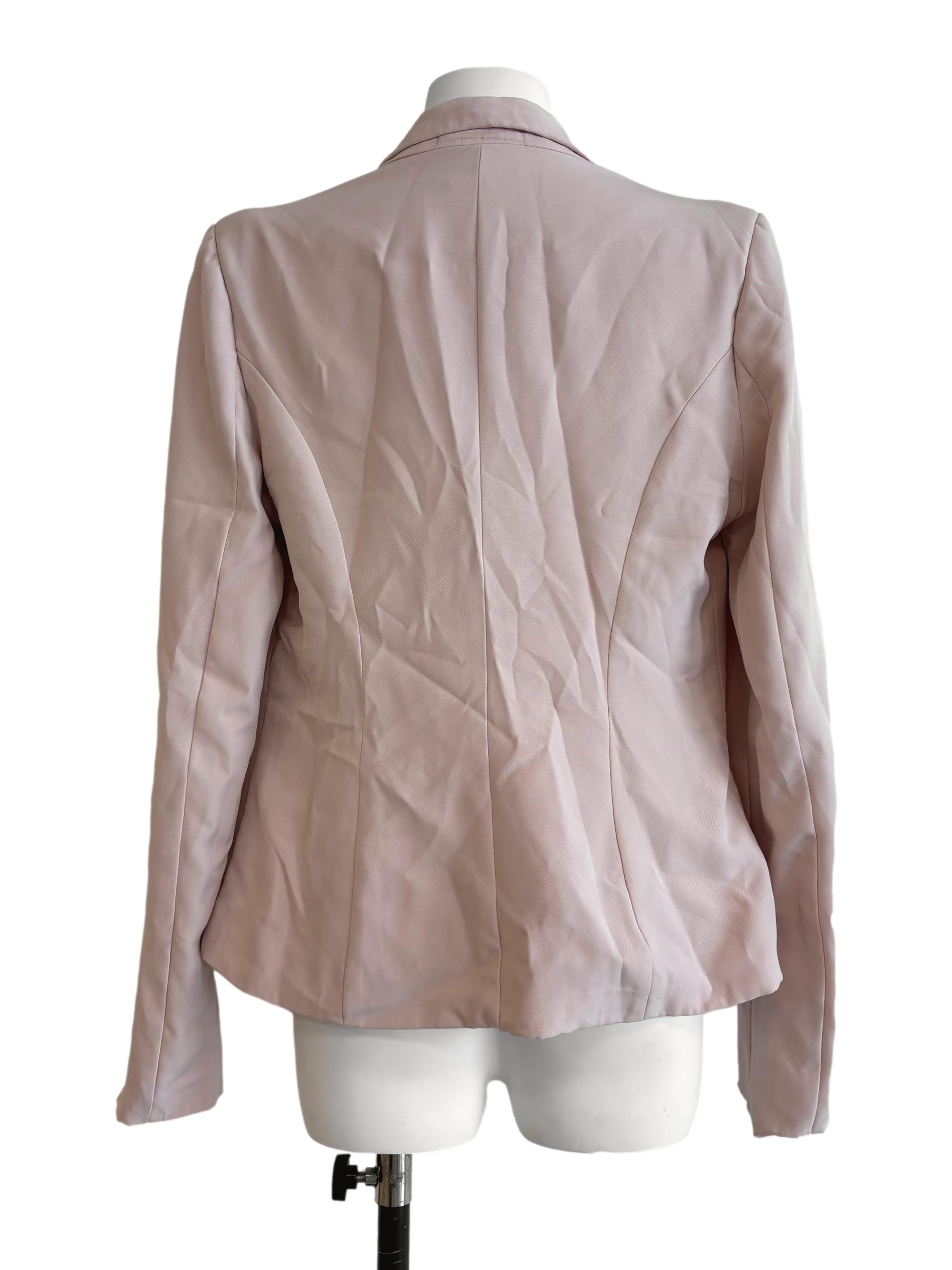 Crepe Pink Fitted Blazer