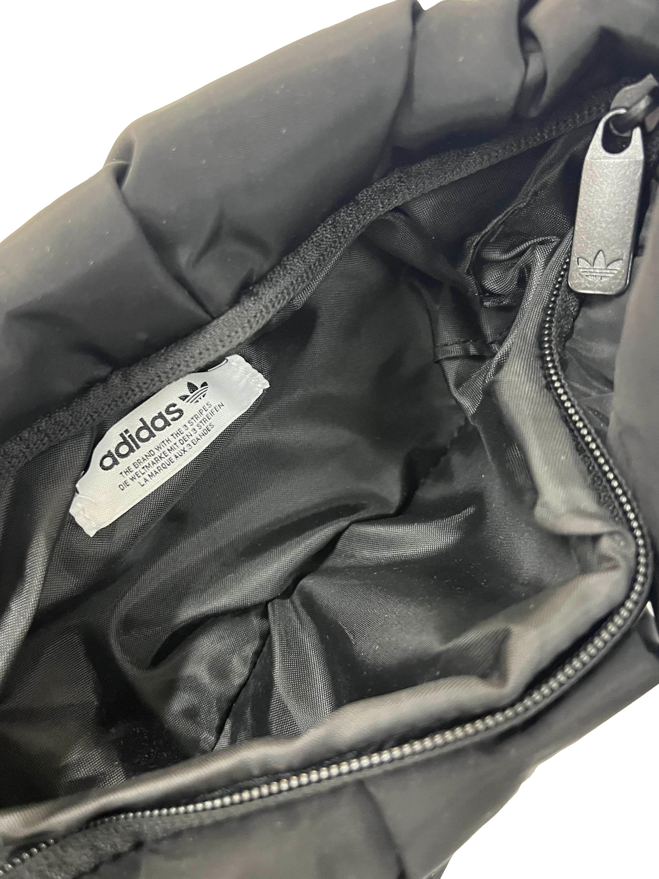 Black Crinkle Cloud Crossbody Bag