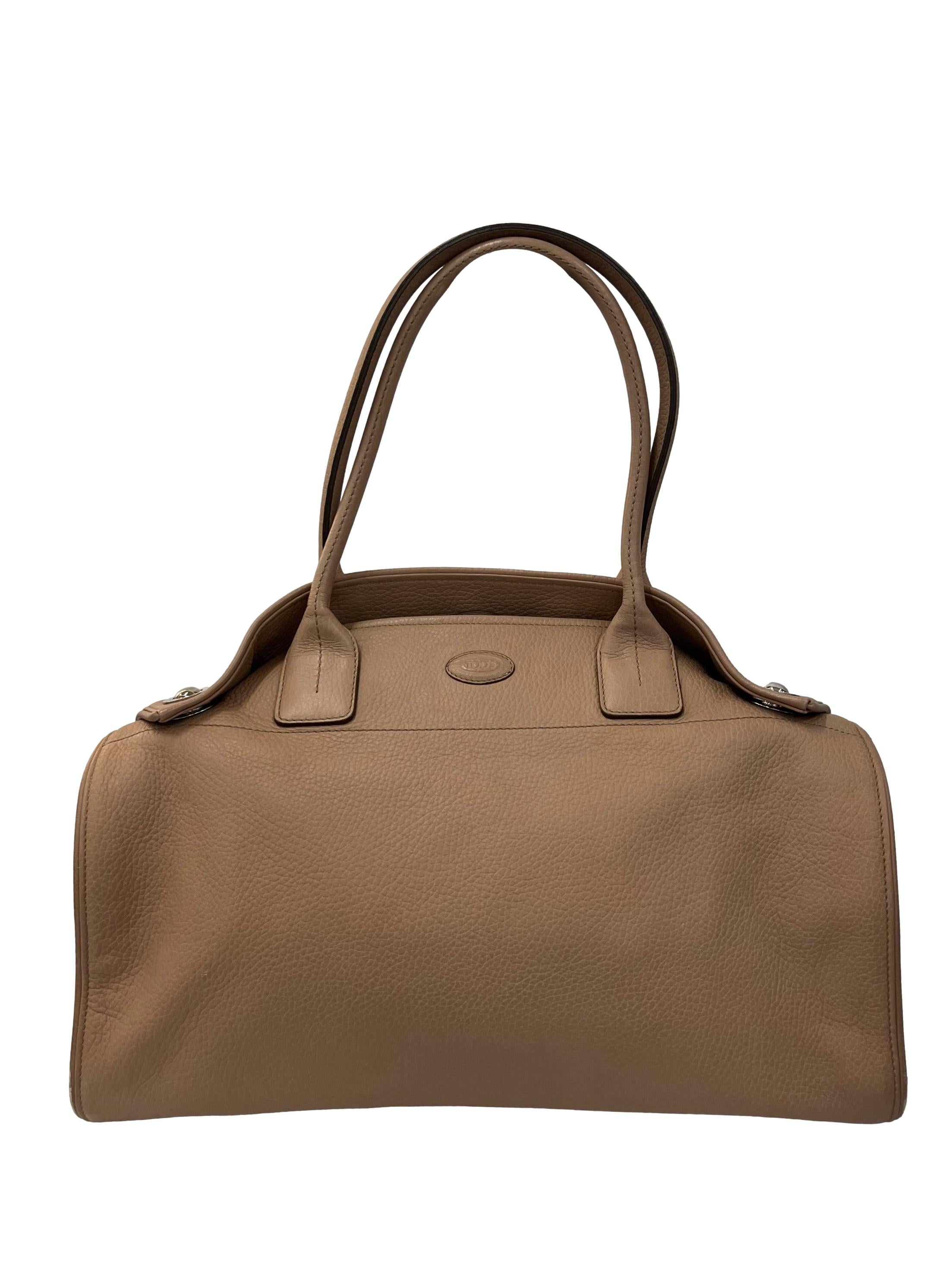 Tan Leather Tote Bag