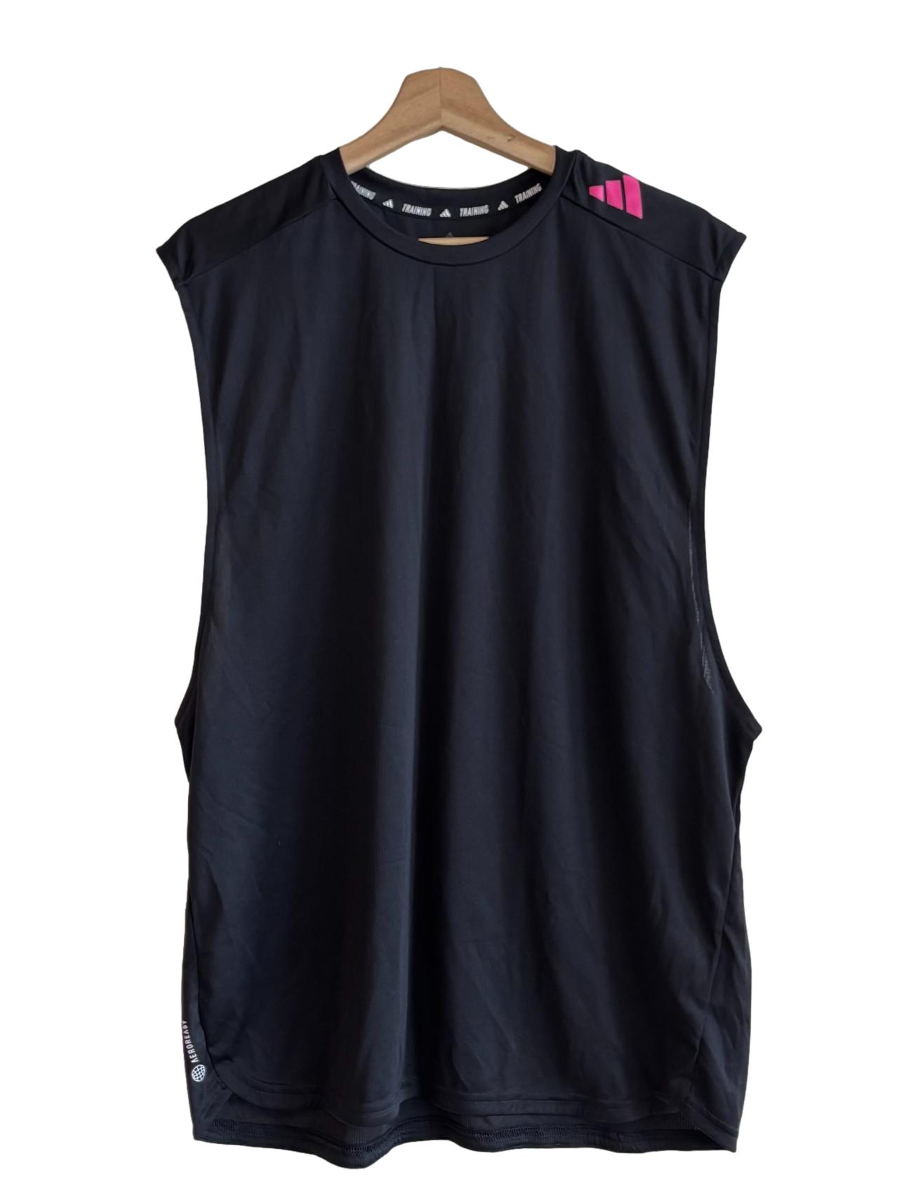Jet Black Sleeveless Active Tank