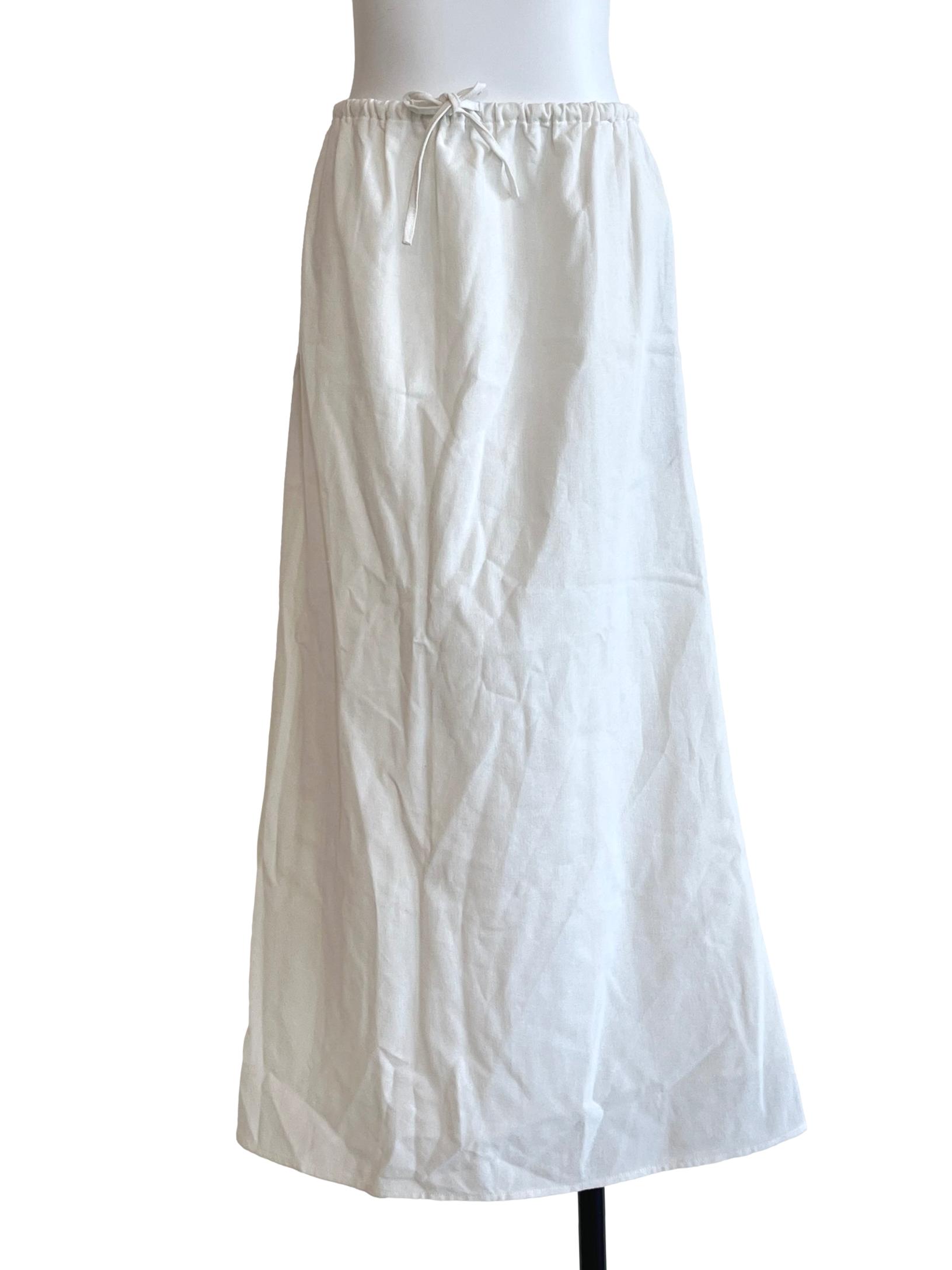 Pearl White A-Line Skirt