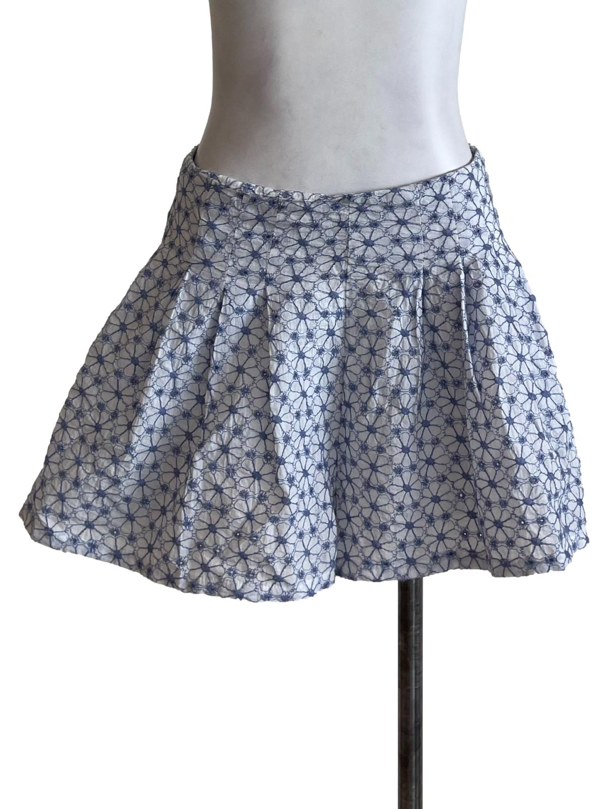 Blue Embroiderd Skorts TTT