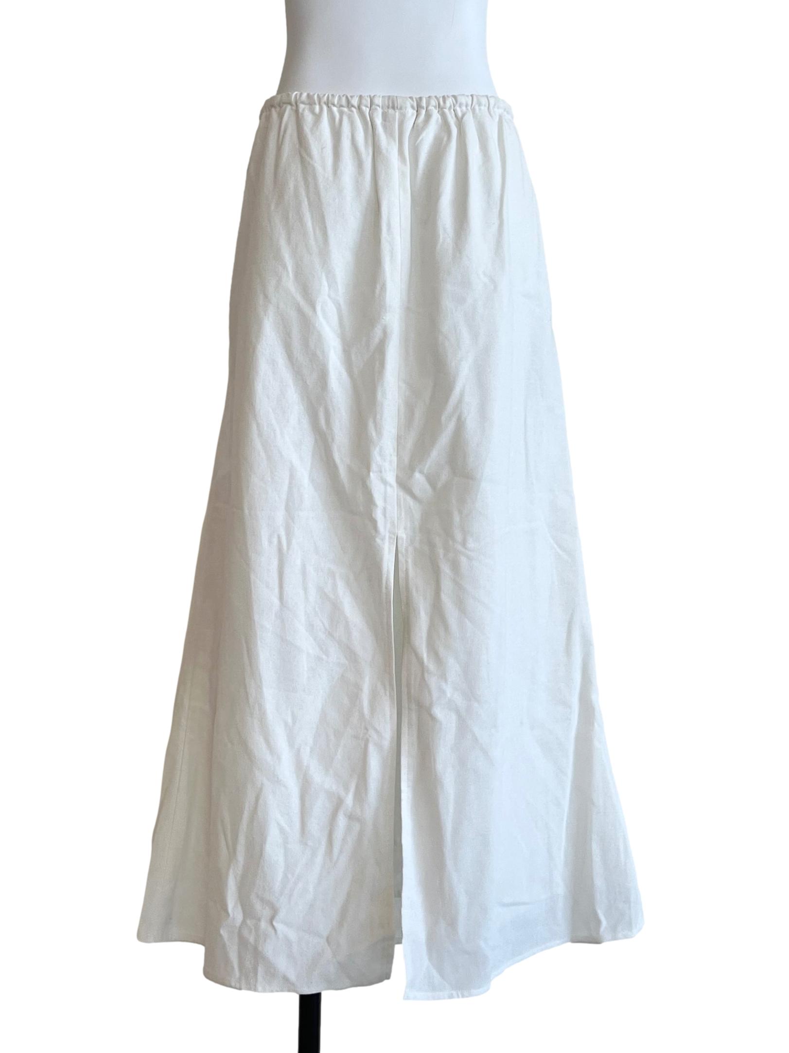 Pearl White A-Line Skirt