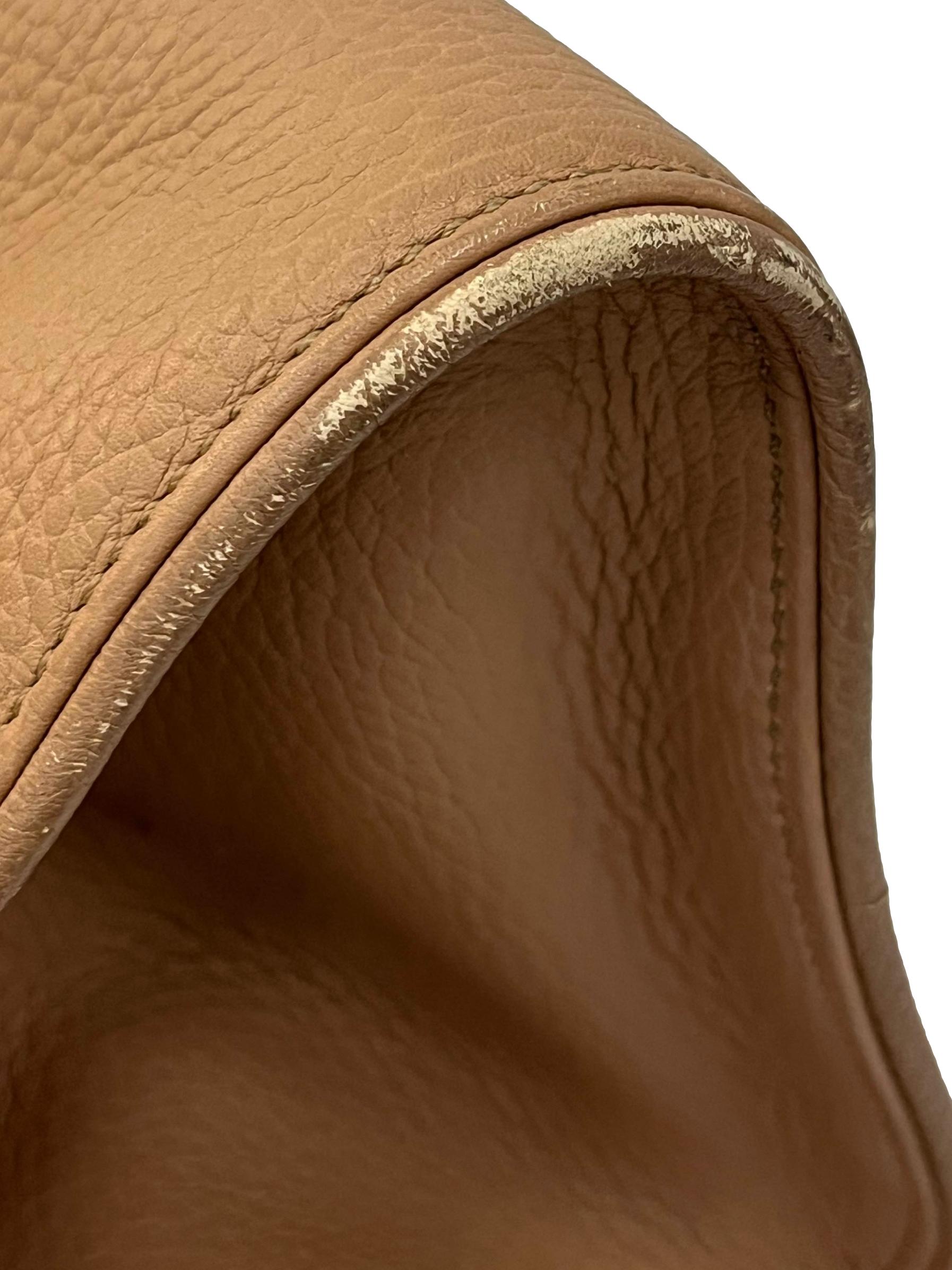 Tan Leather Tote Bag