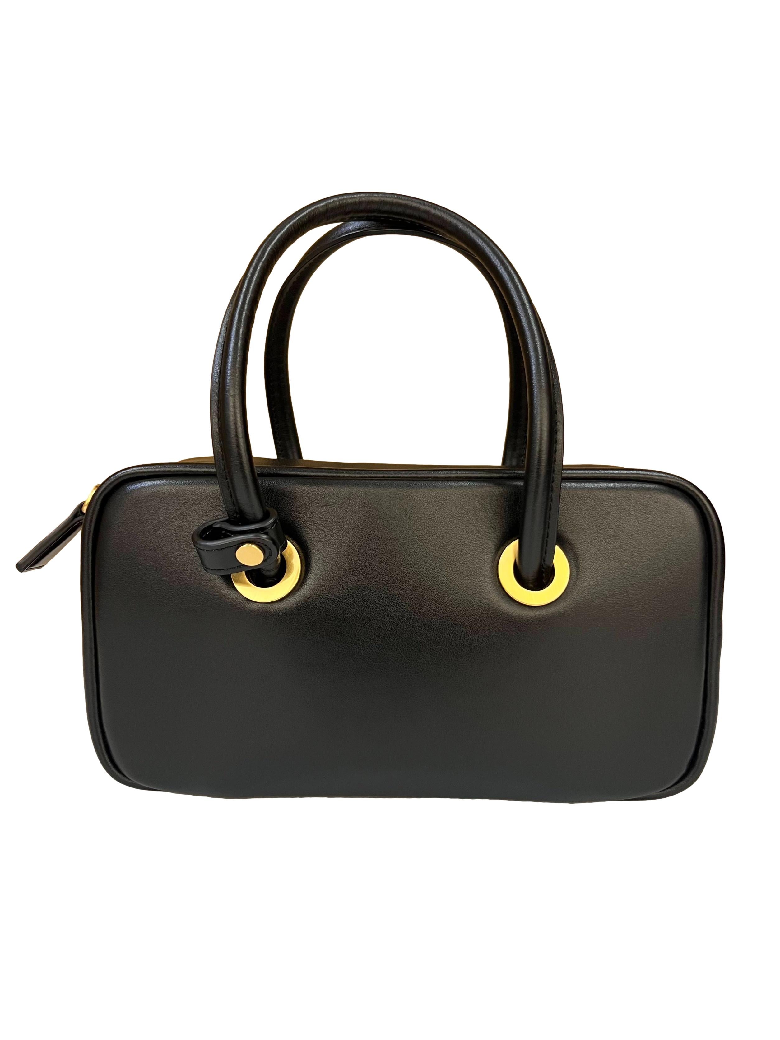 Black Leather Monet Crossbody Bag CSN
