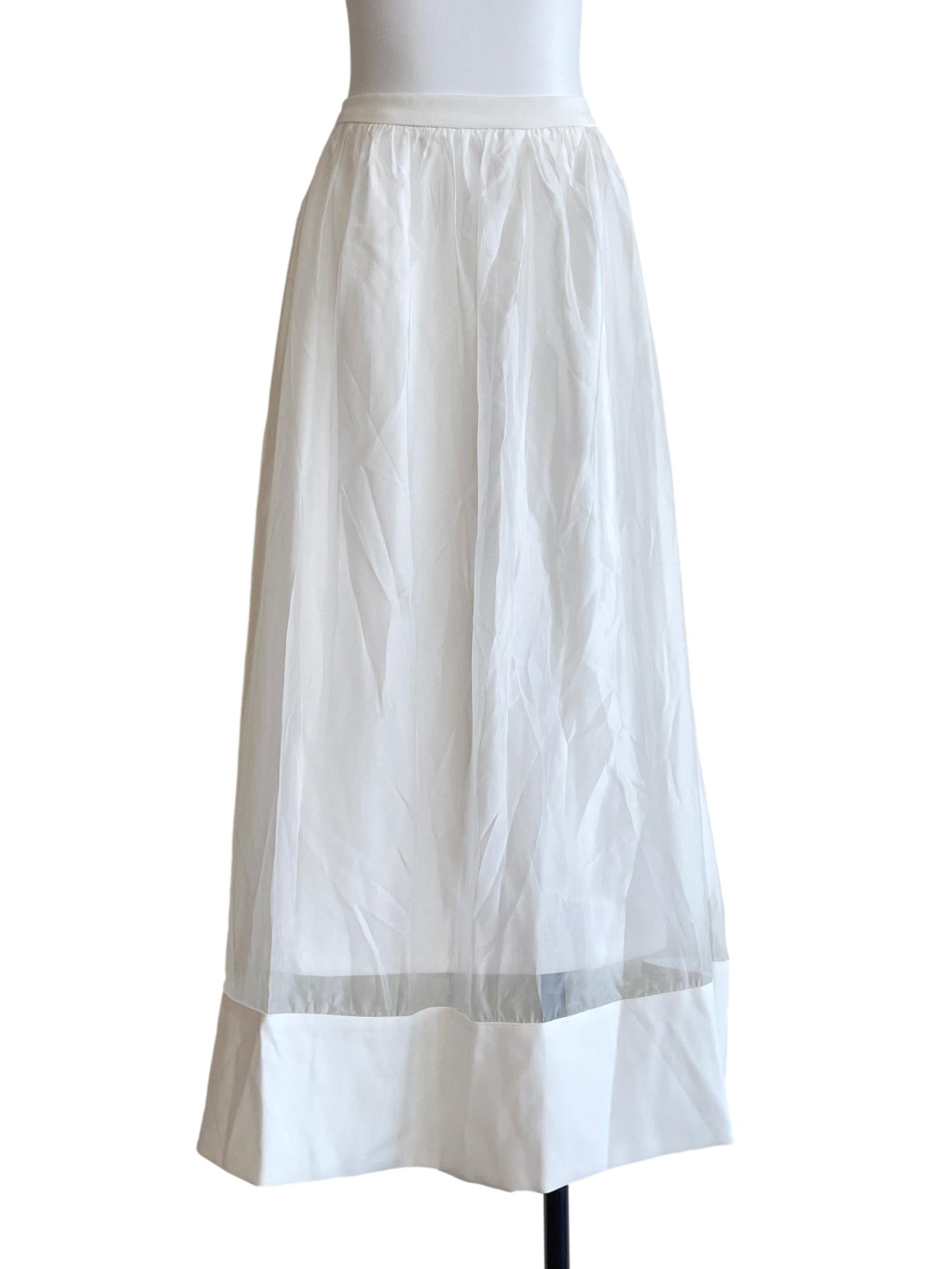 Pearl White Maxi Skirt