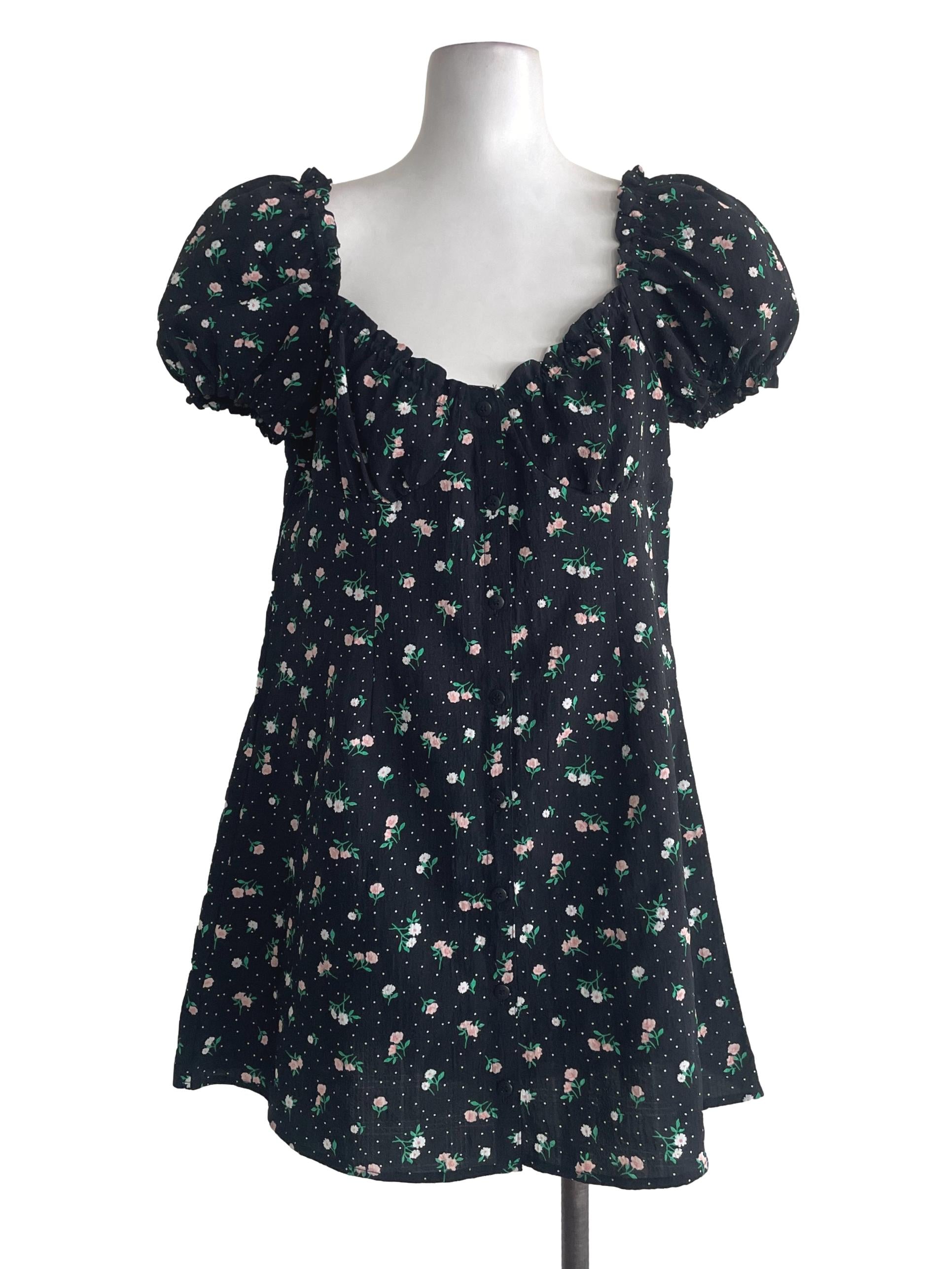 Black Floral Dress