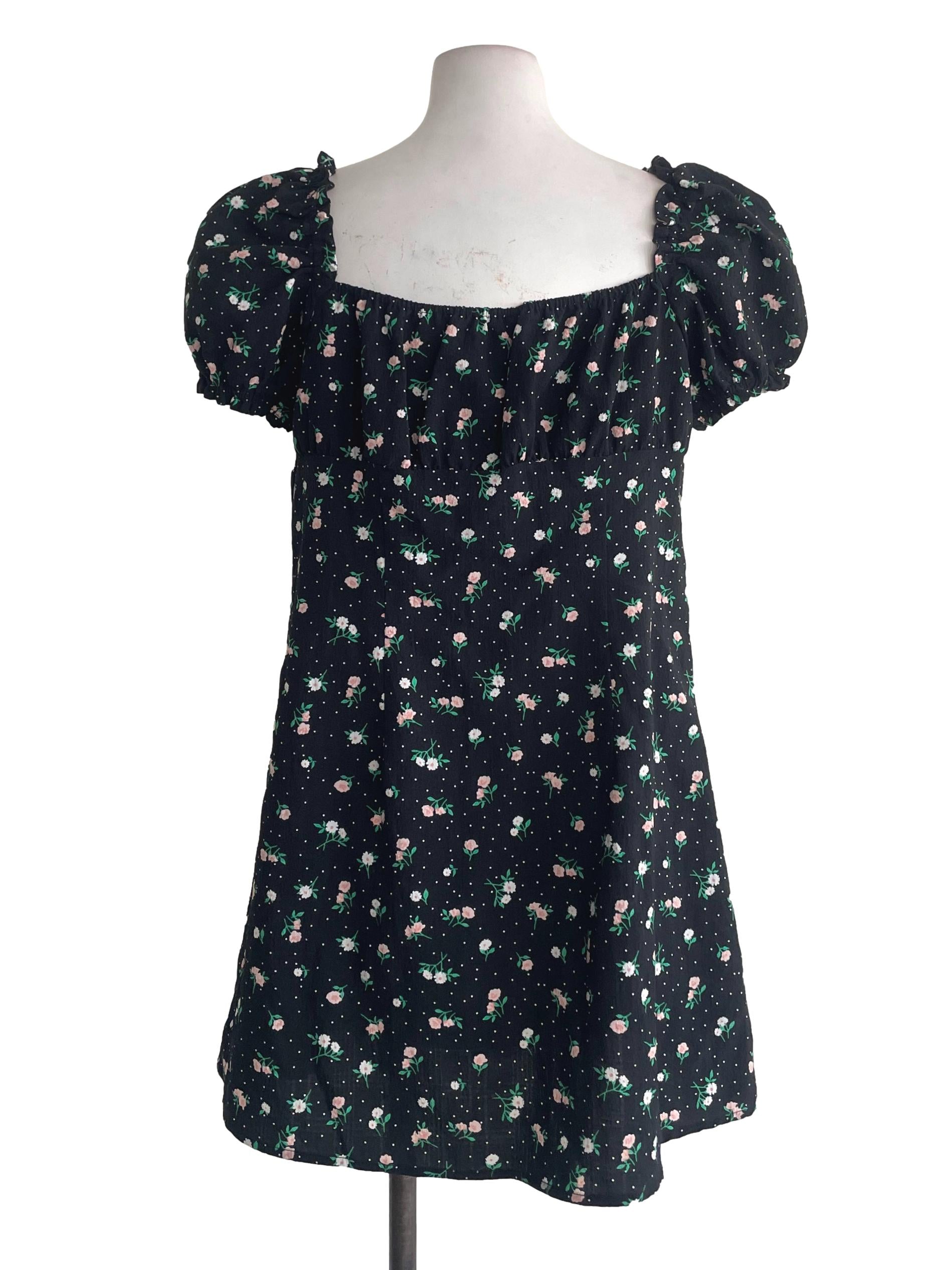 Black Floral Dress