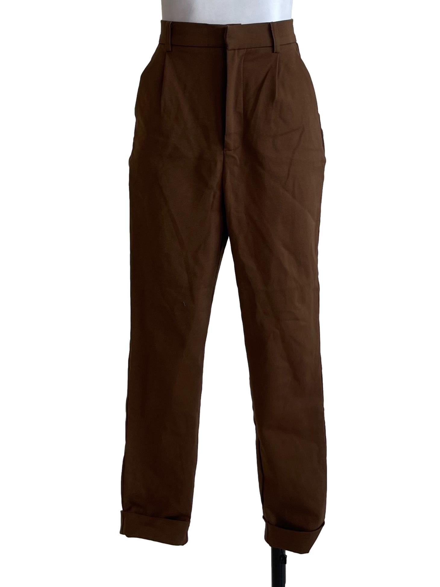 Brown Plain Pants LB