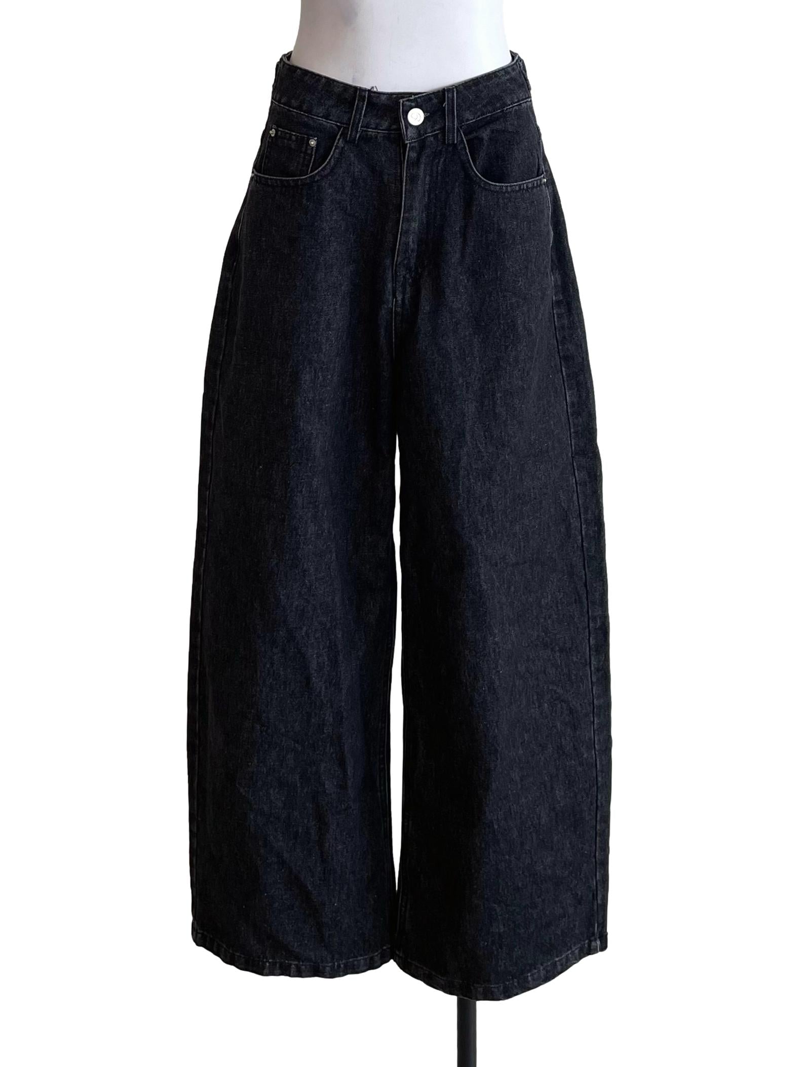 Charcoal Grey Baggy Jeans
