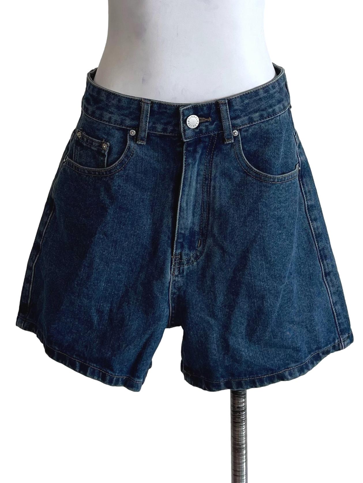 Dark Blue Denim Shorts TTR