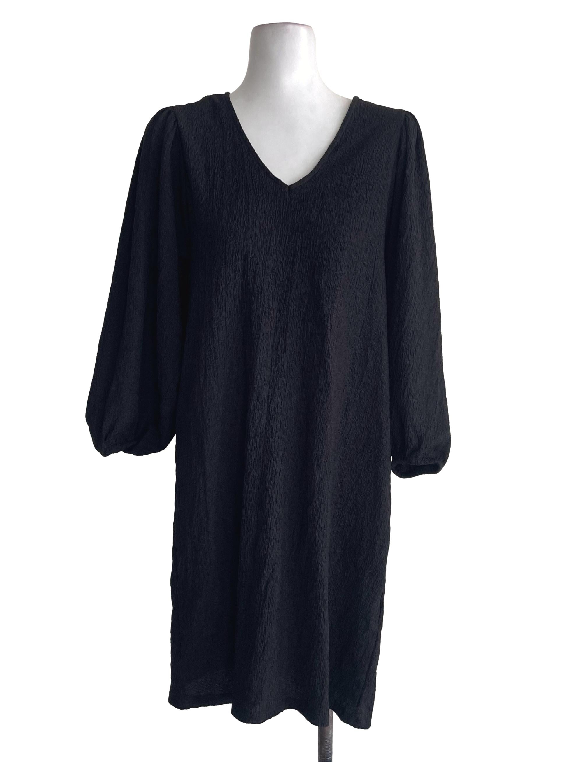 Black Straight Cut Dress
