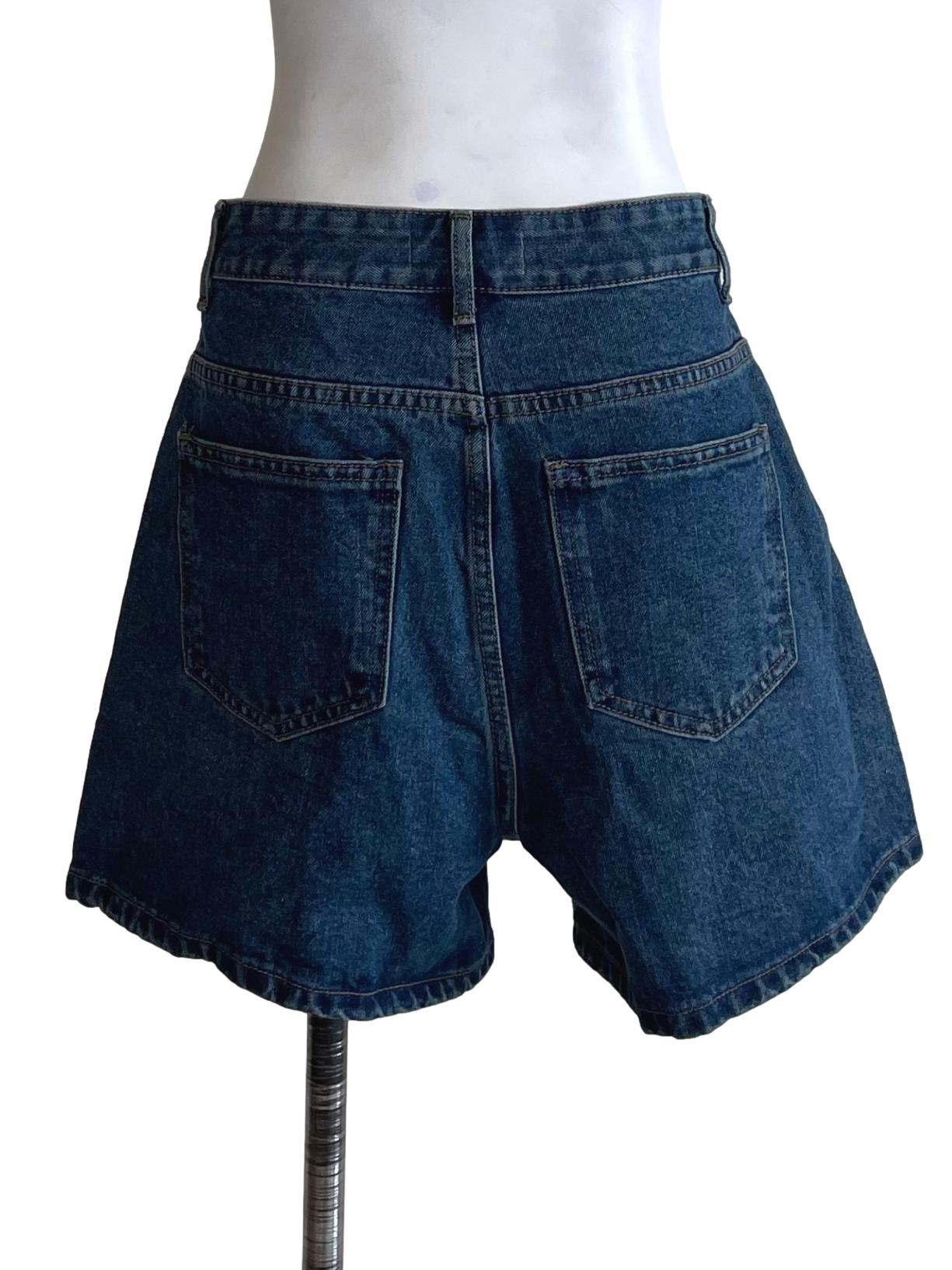 Dark Blue Denim Shorts TTR