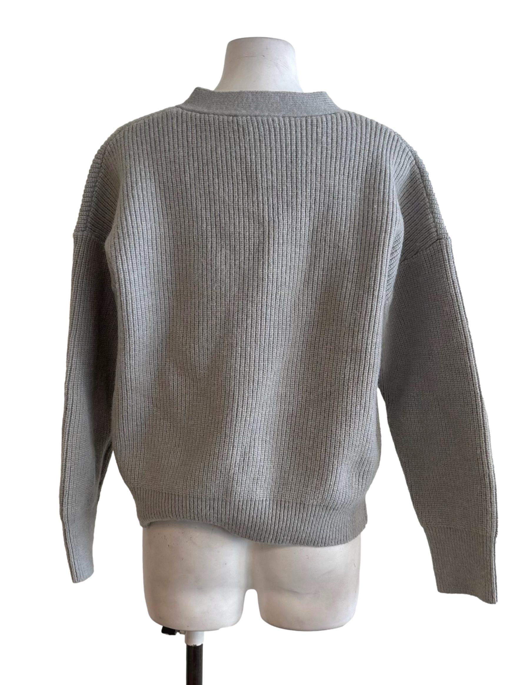 Light Grey Knit Cardigan LB