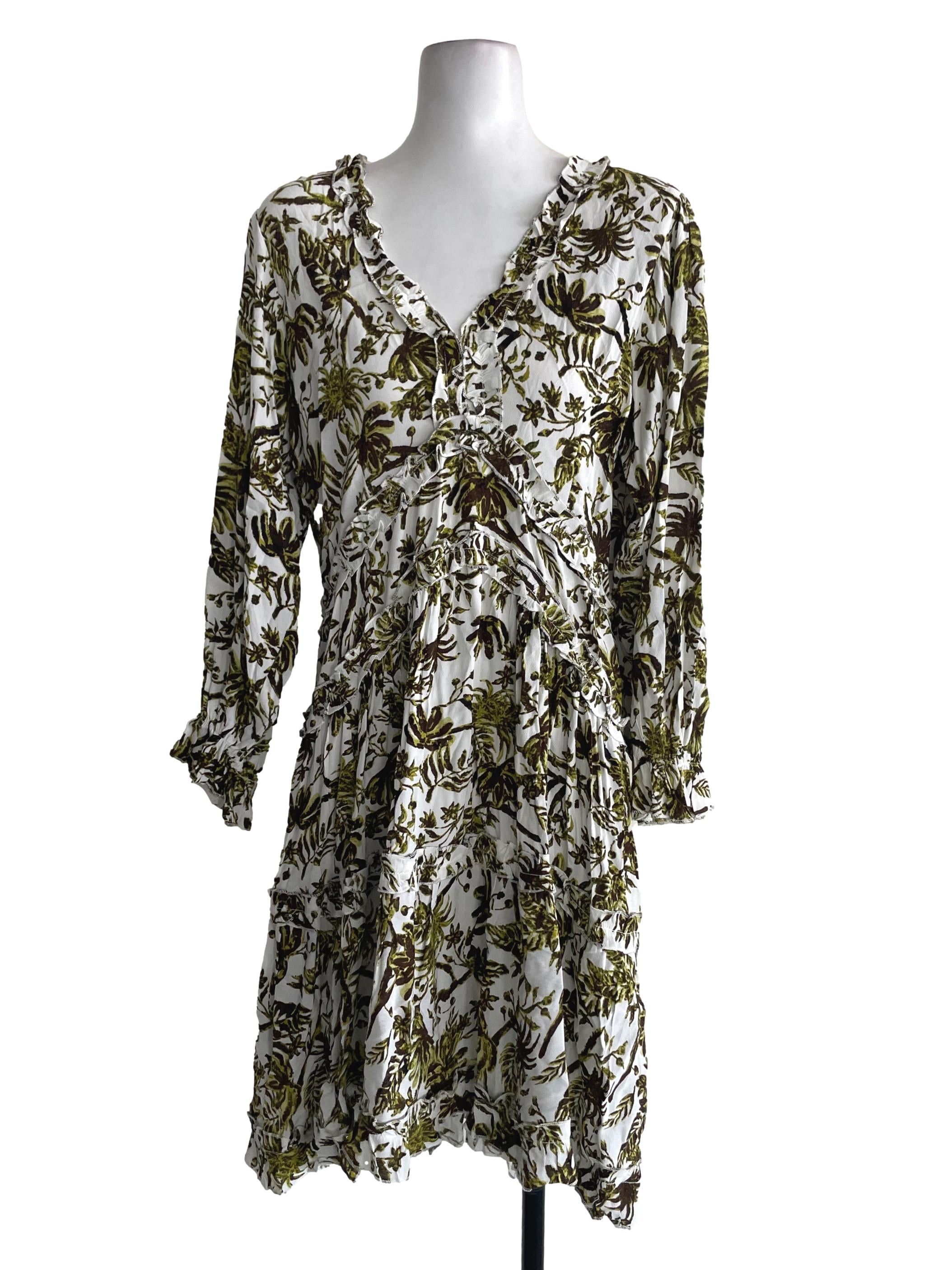 Green Floral Dress