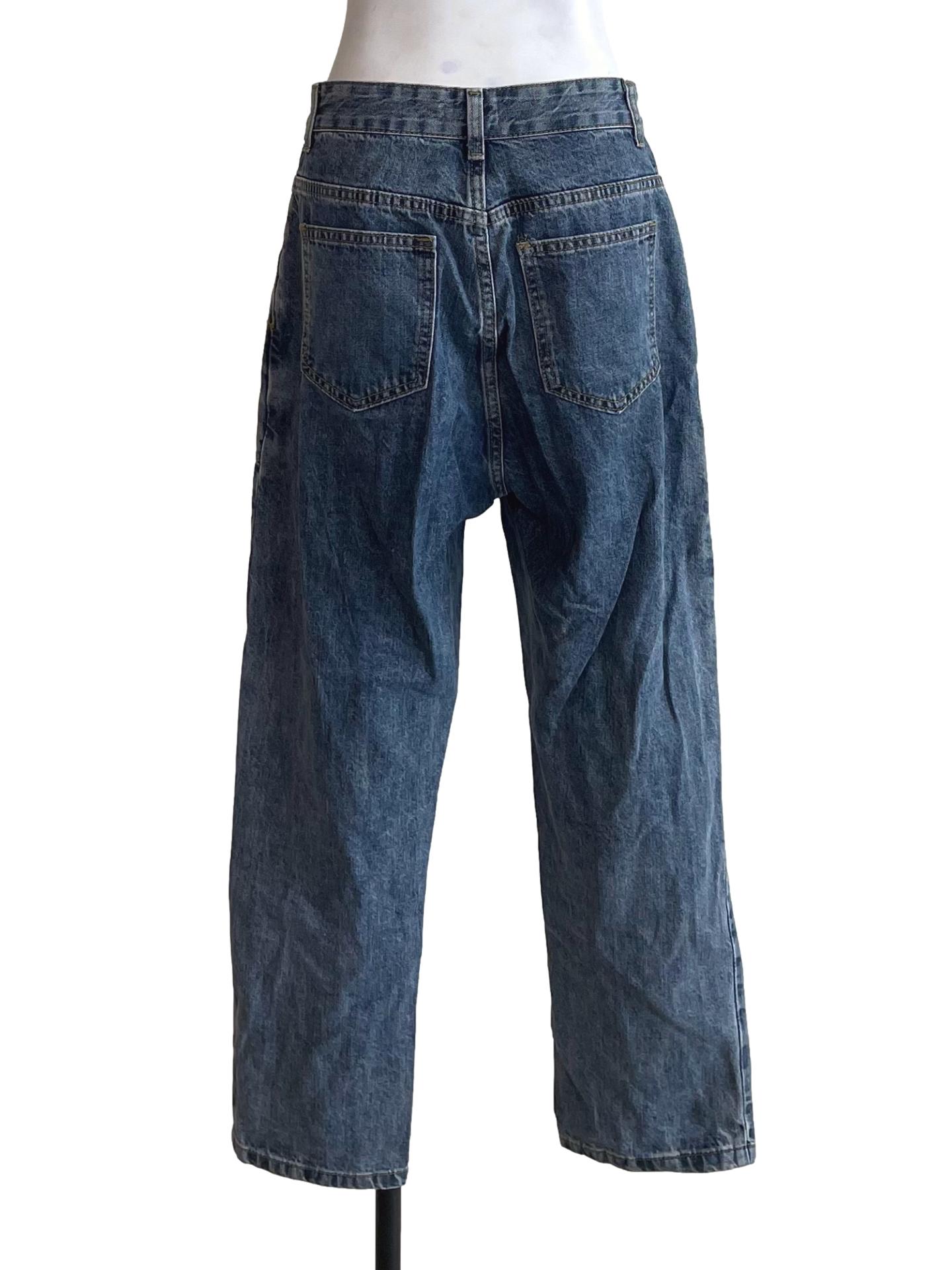 Ash Blue Front Pockets Fit Jeans