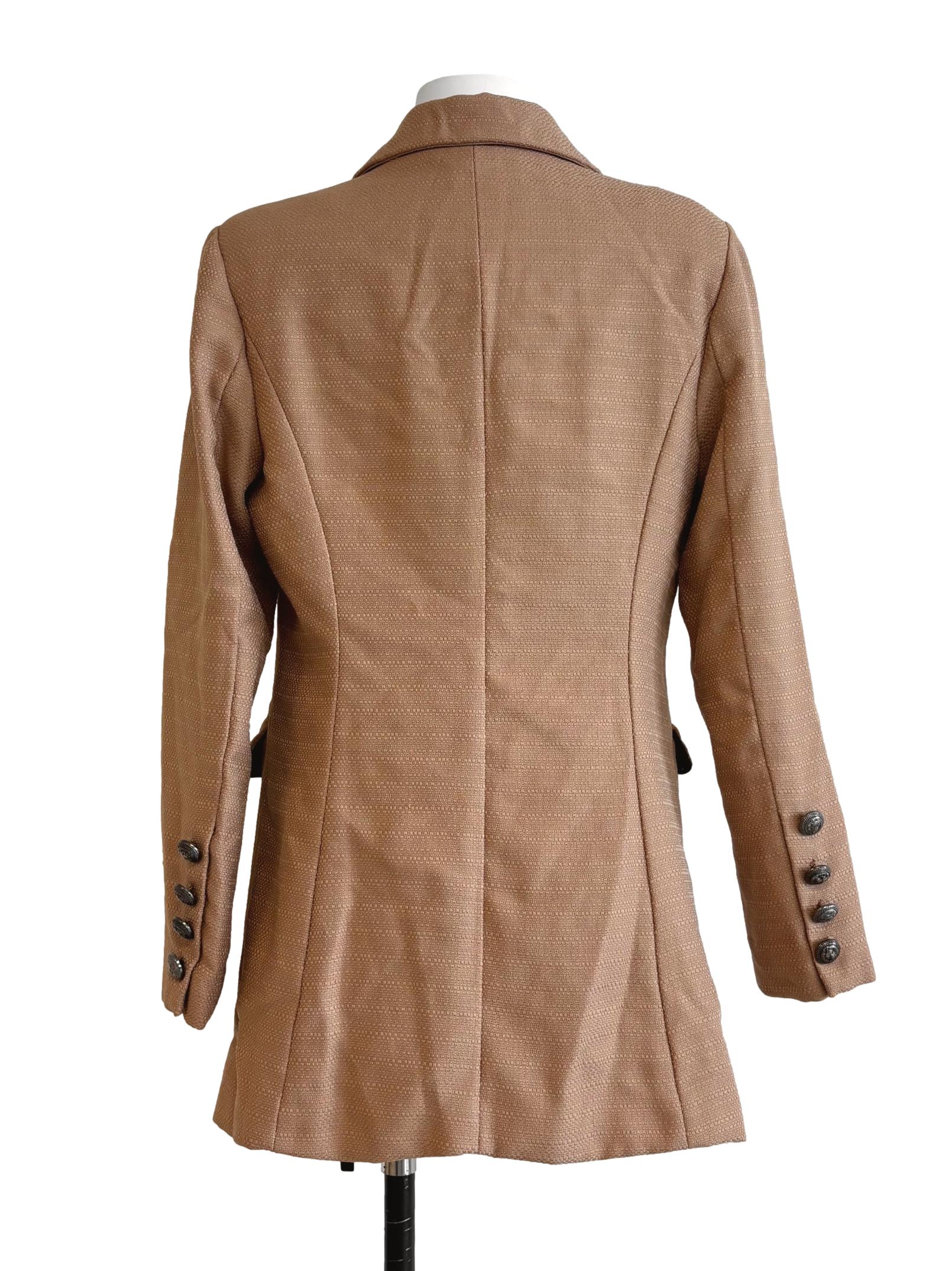 Peanut Brown Double Breasted Blazer