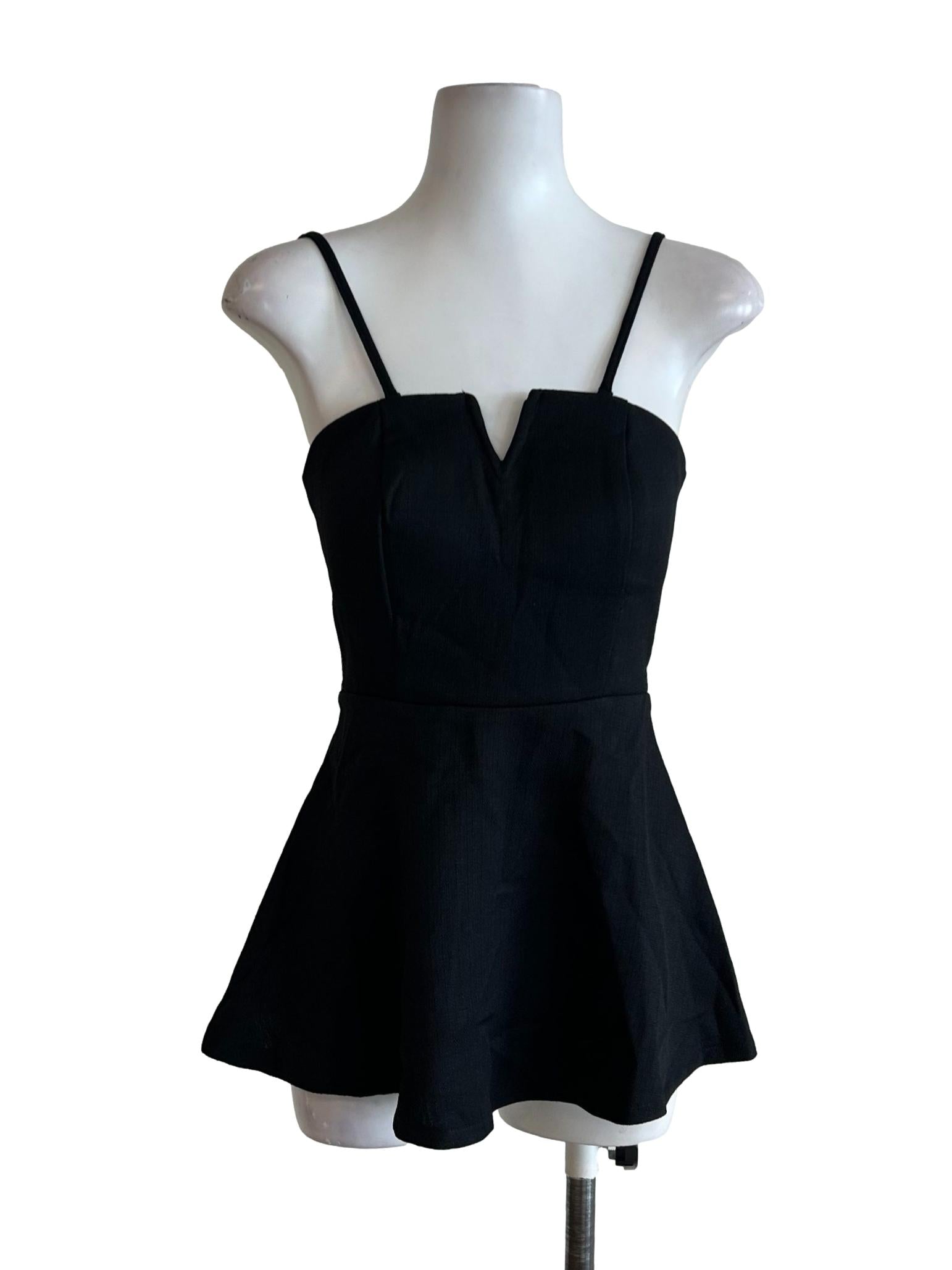 Onyx Black Spaghetti Top