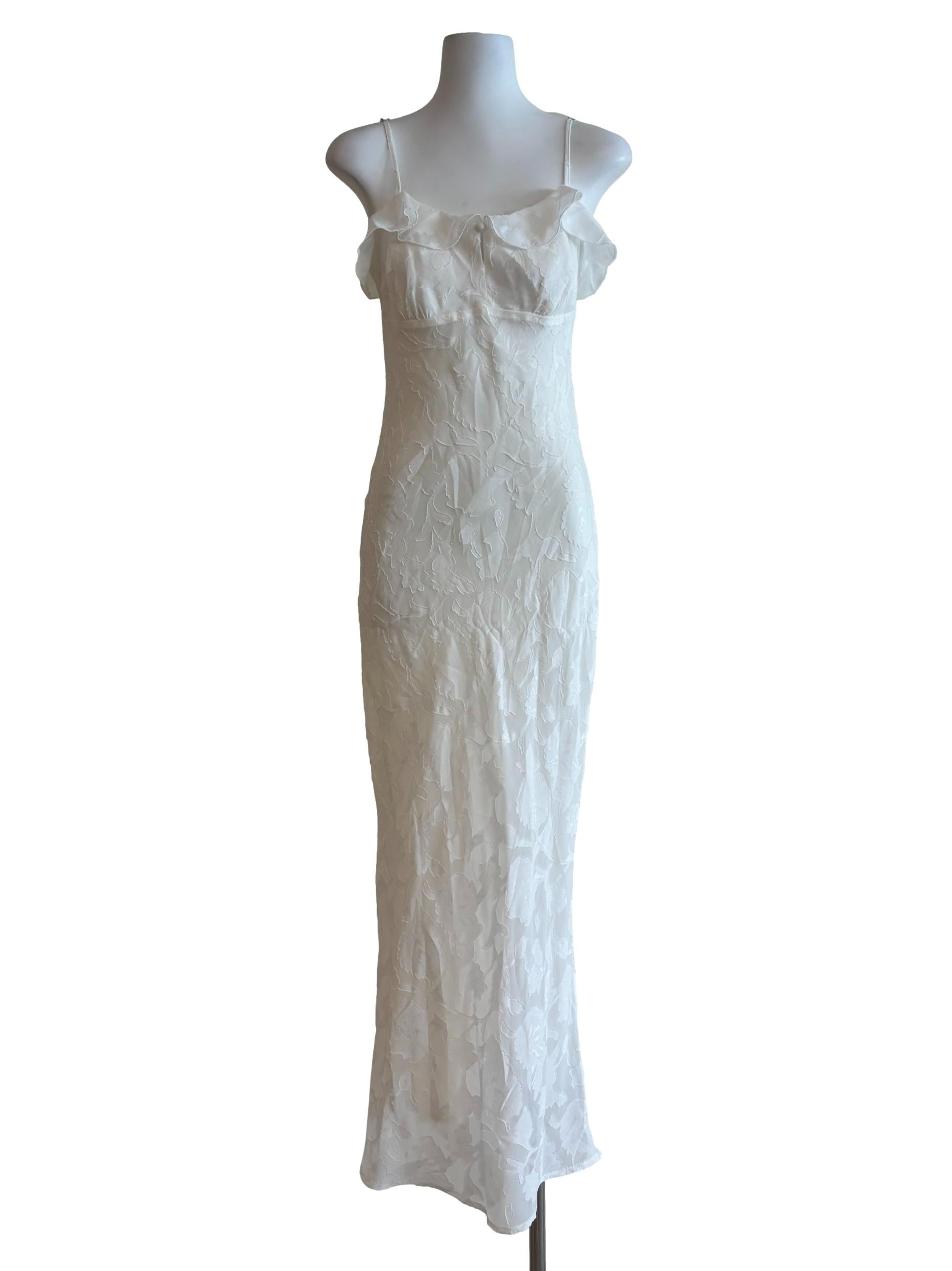 Pearl White Spaghetti Strap Textured Bodycon Dress
