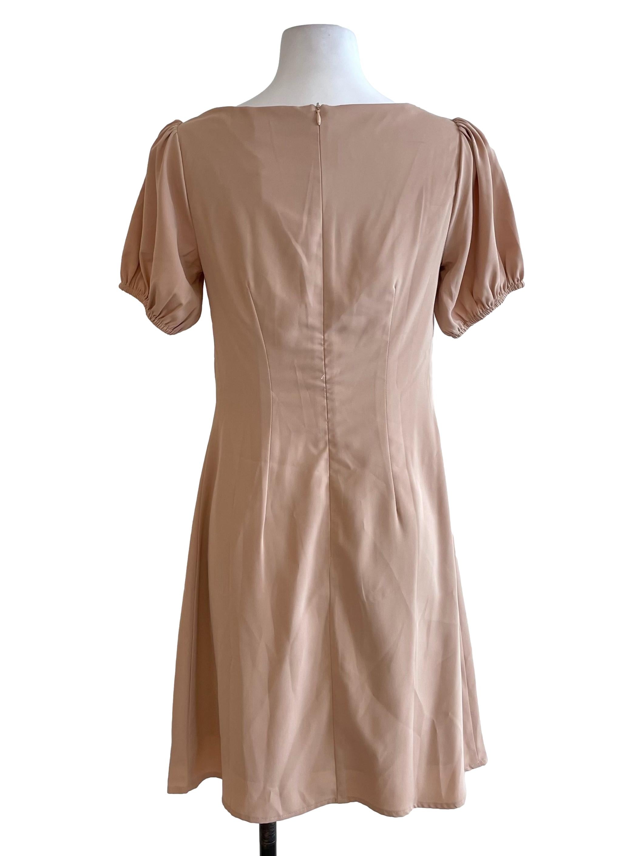 Latte Sweetheart Slip Dress