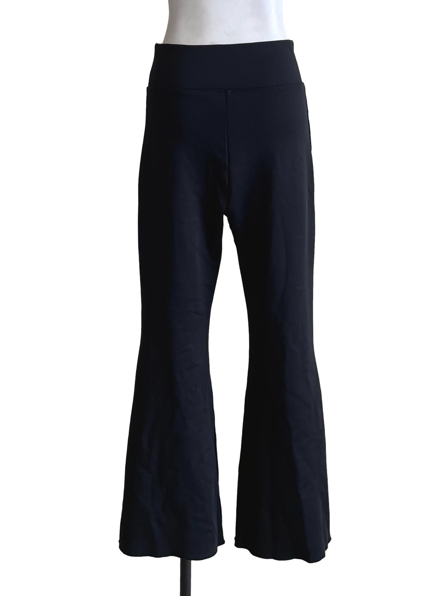 Black Flared Slim Pants