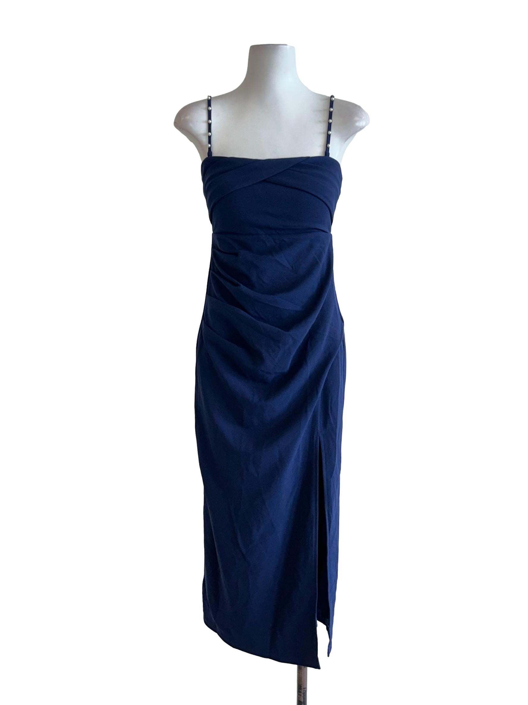 Dark Blue Slip Dress