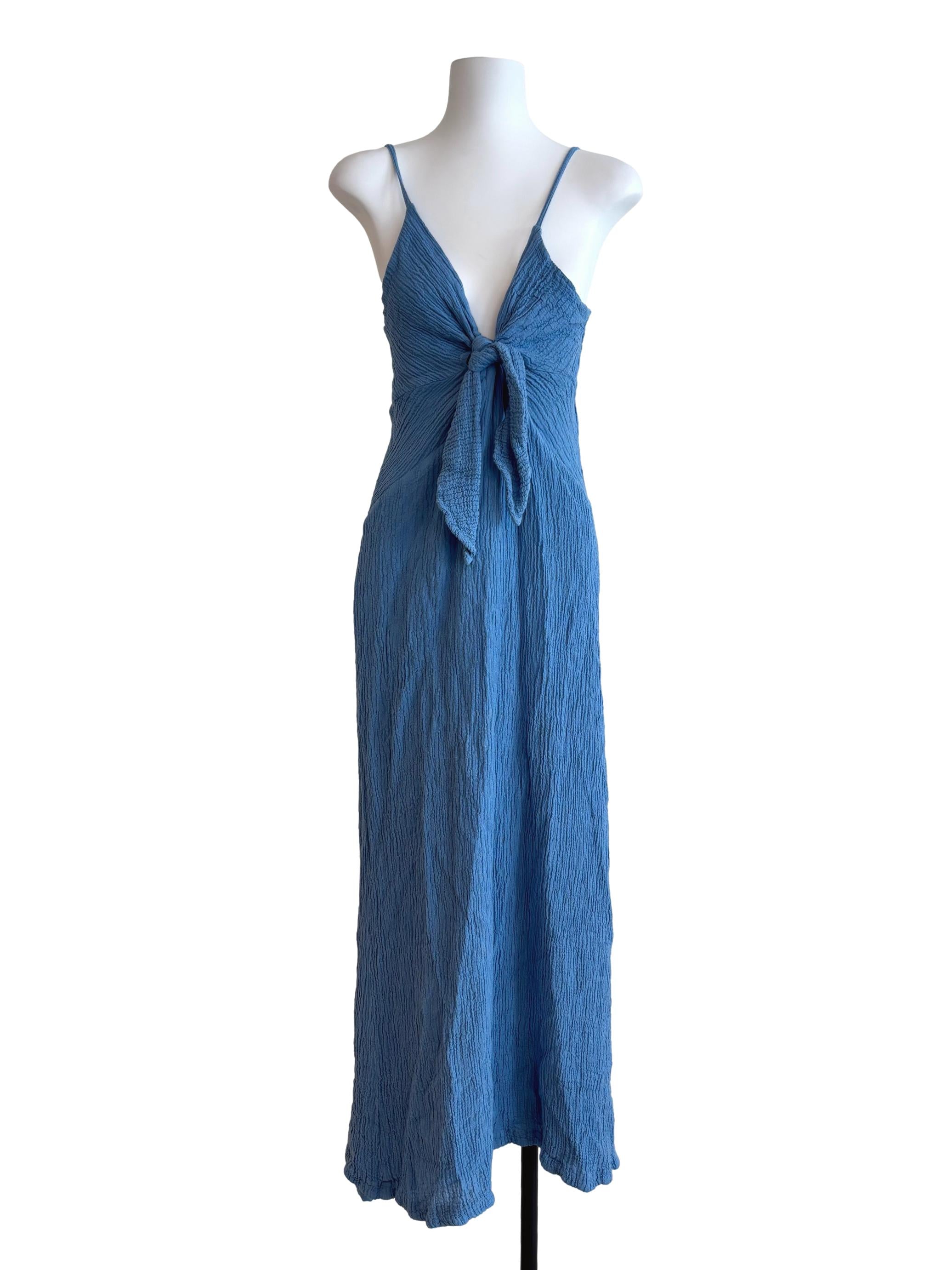 Cobalt Blue Sweetheart Textured Dress