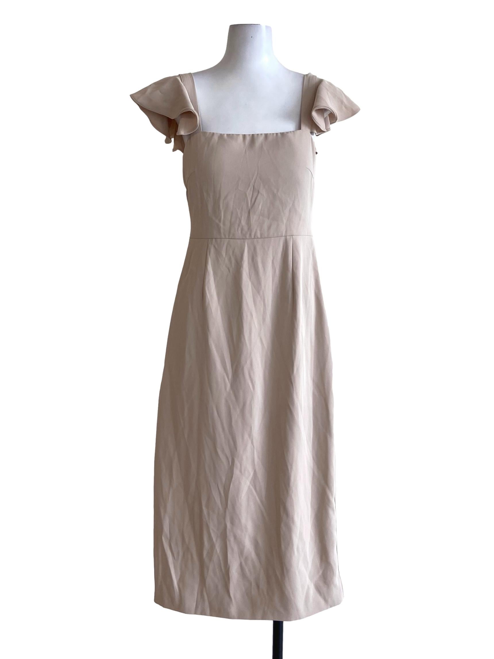 Chiffon Sleeveless Slit Shift Dress