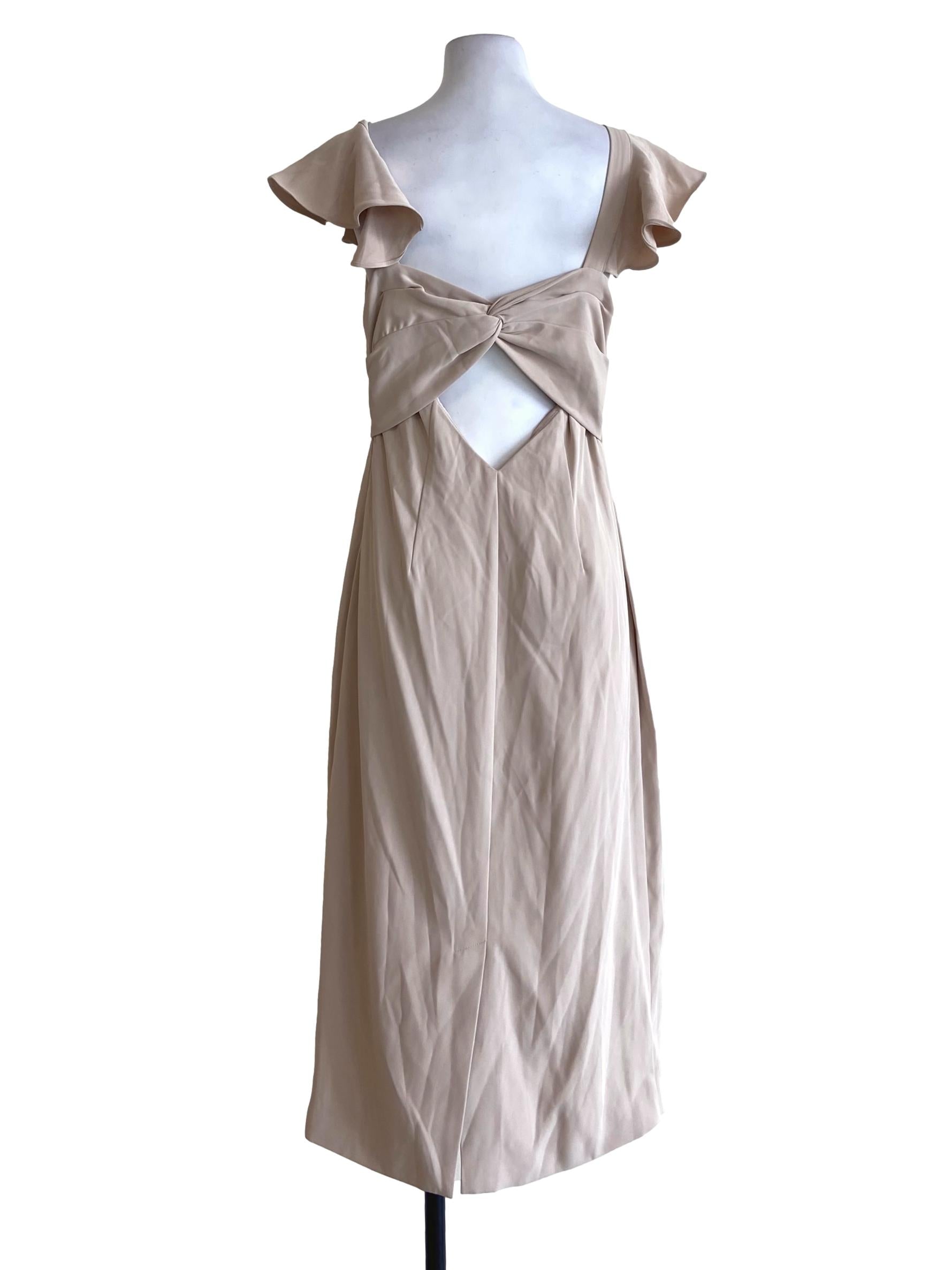 Chiffon Sleeveless Slit Shift Dress