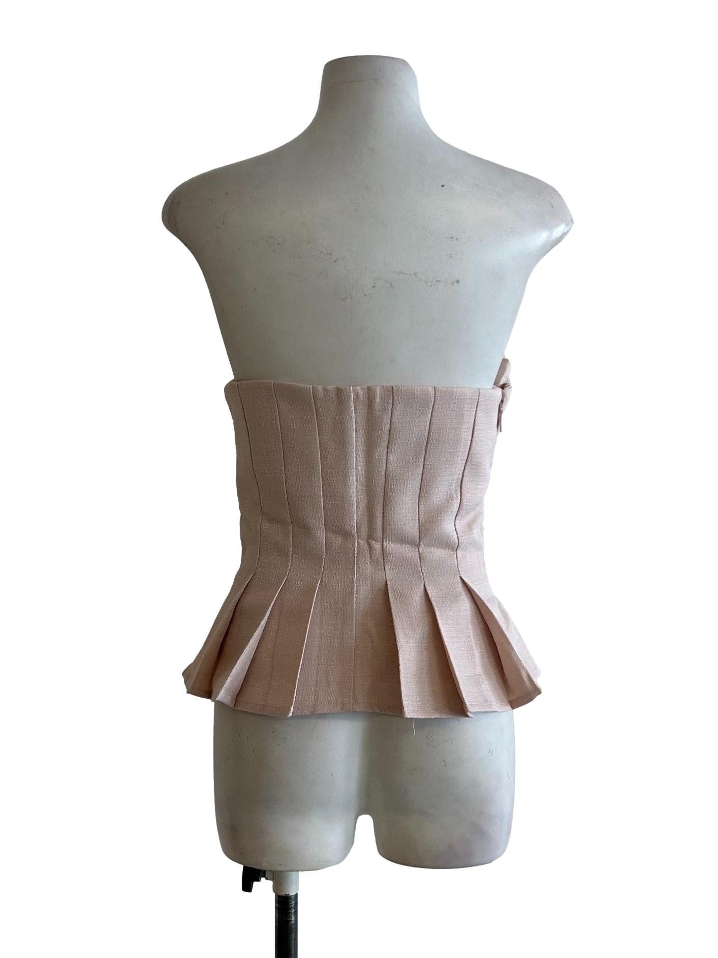 Rose Pink Pleated Top