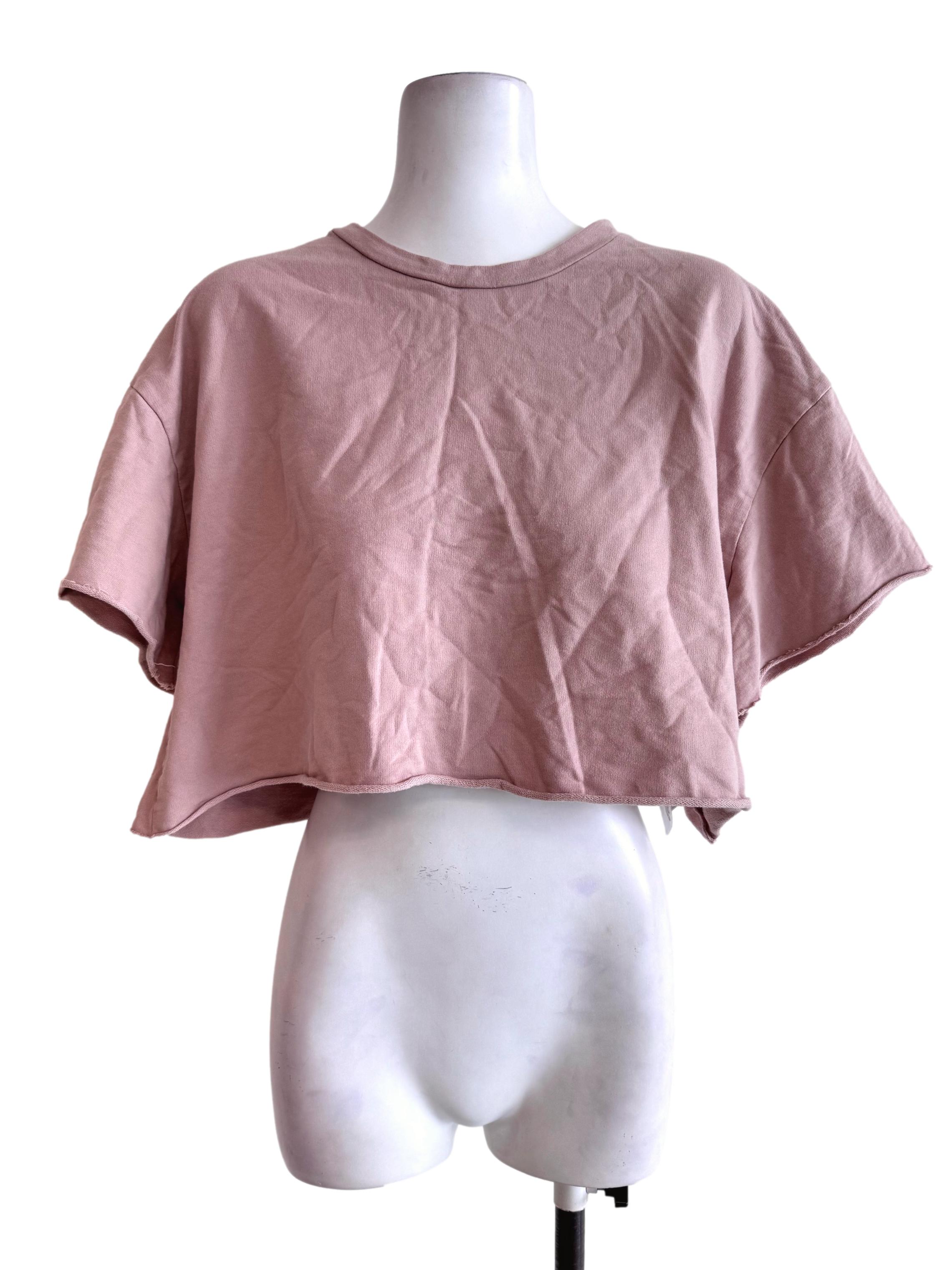 Dusty Pink Cropped Tee