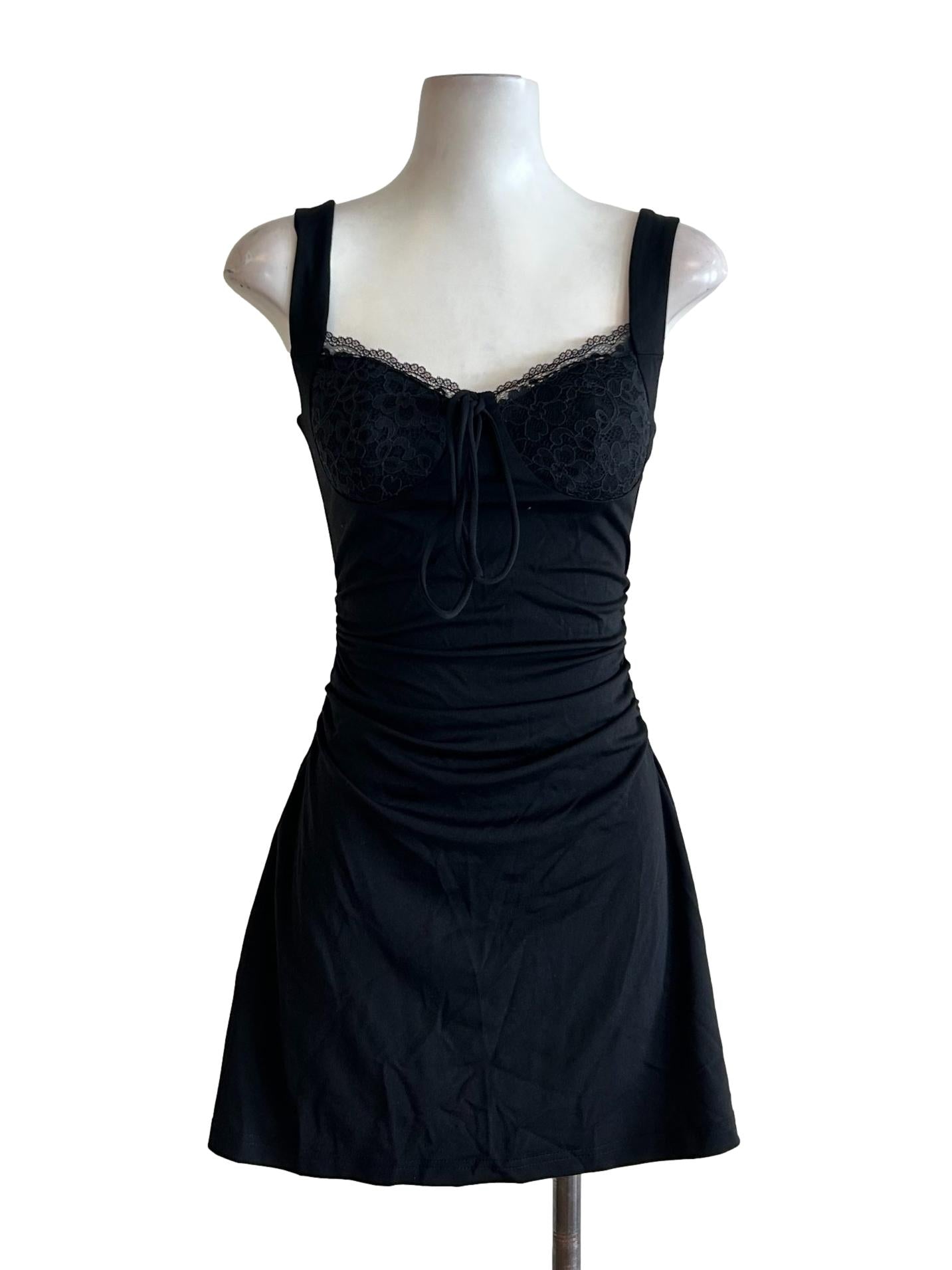 Onyx Black Mini Dress