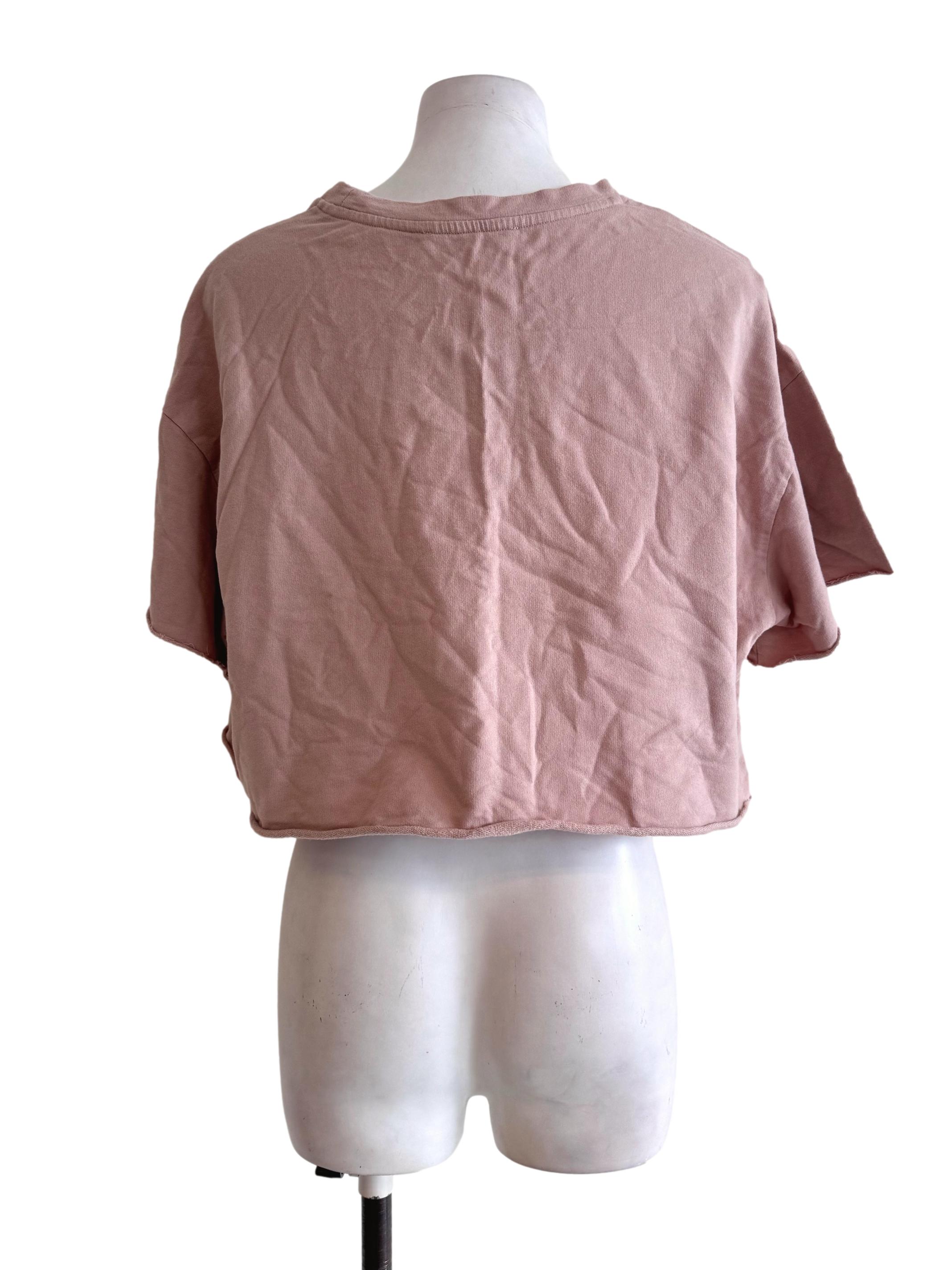 Dusty Pink Cropped Tee