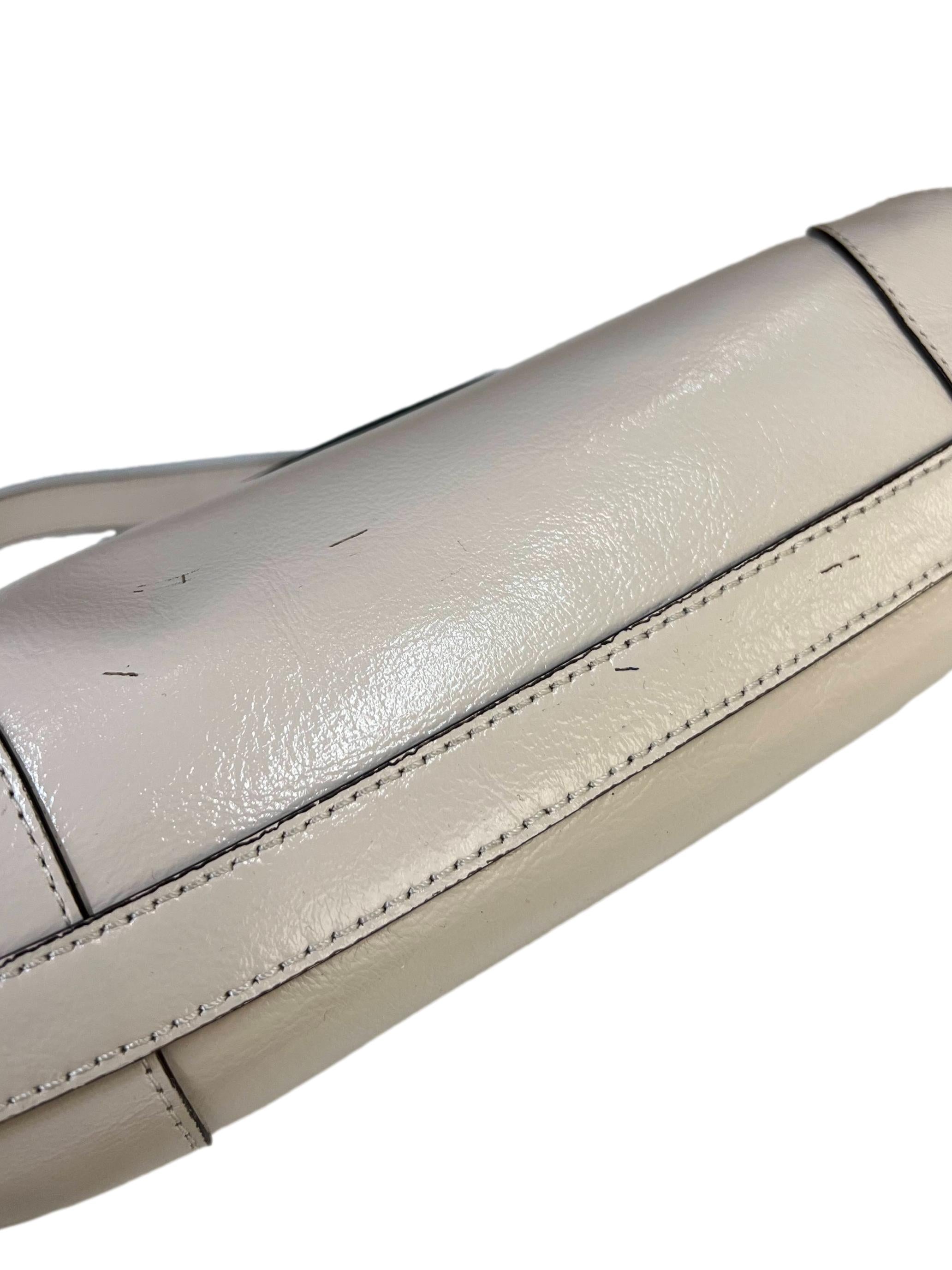 Cream Leather Monello Hobo Bag CSN