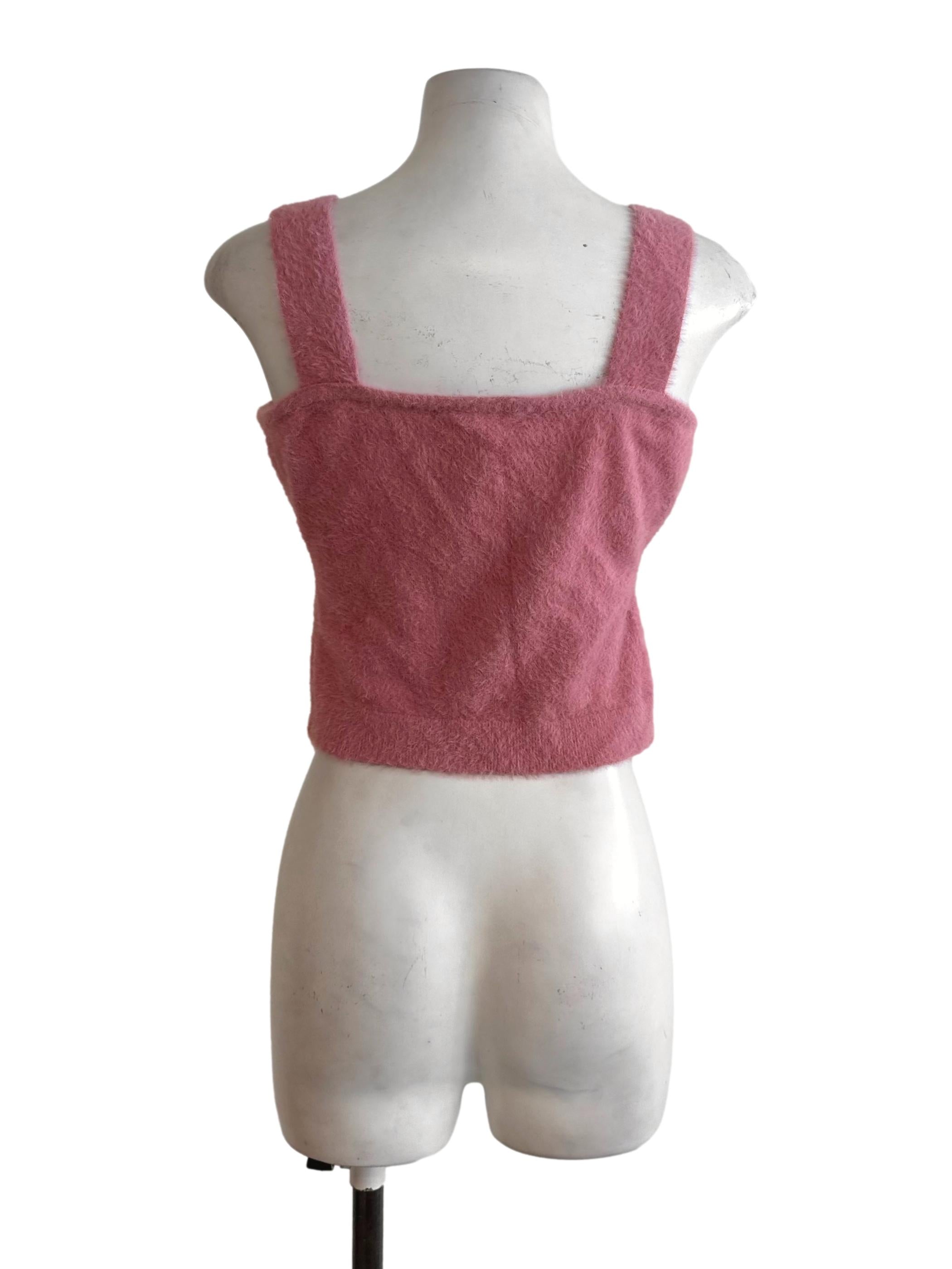 Candy Pink Fur Top