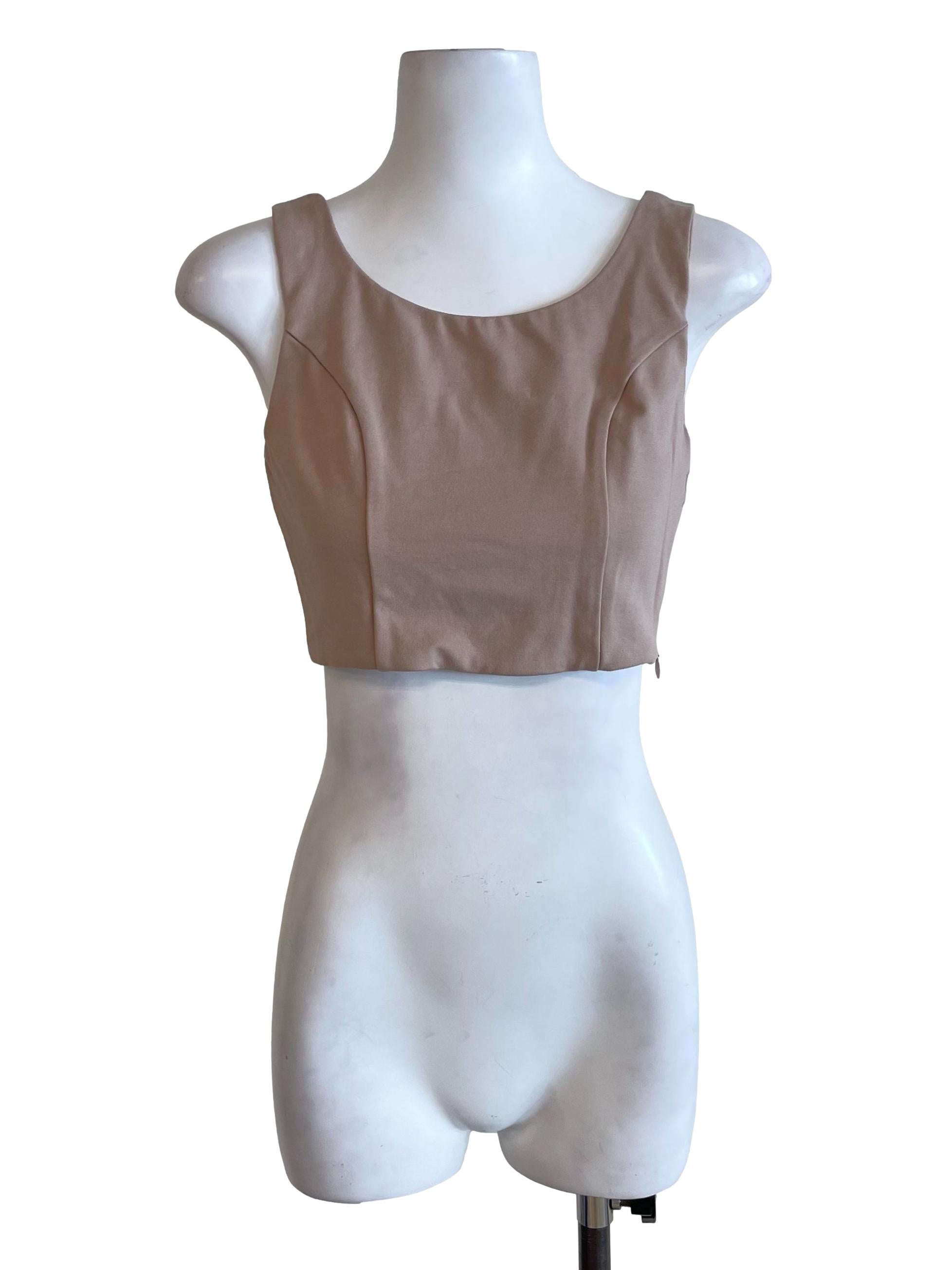 Sepia Cropped Tank Top