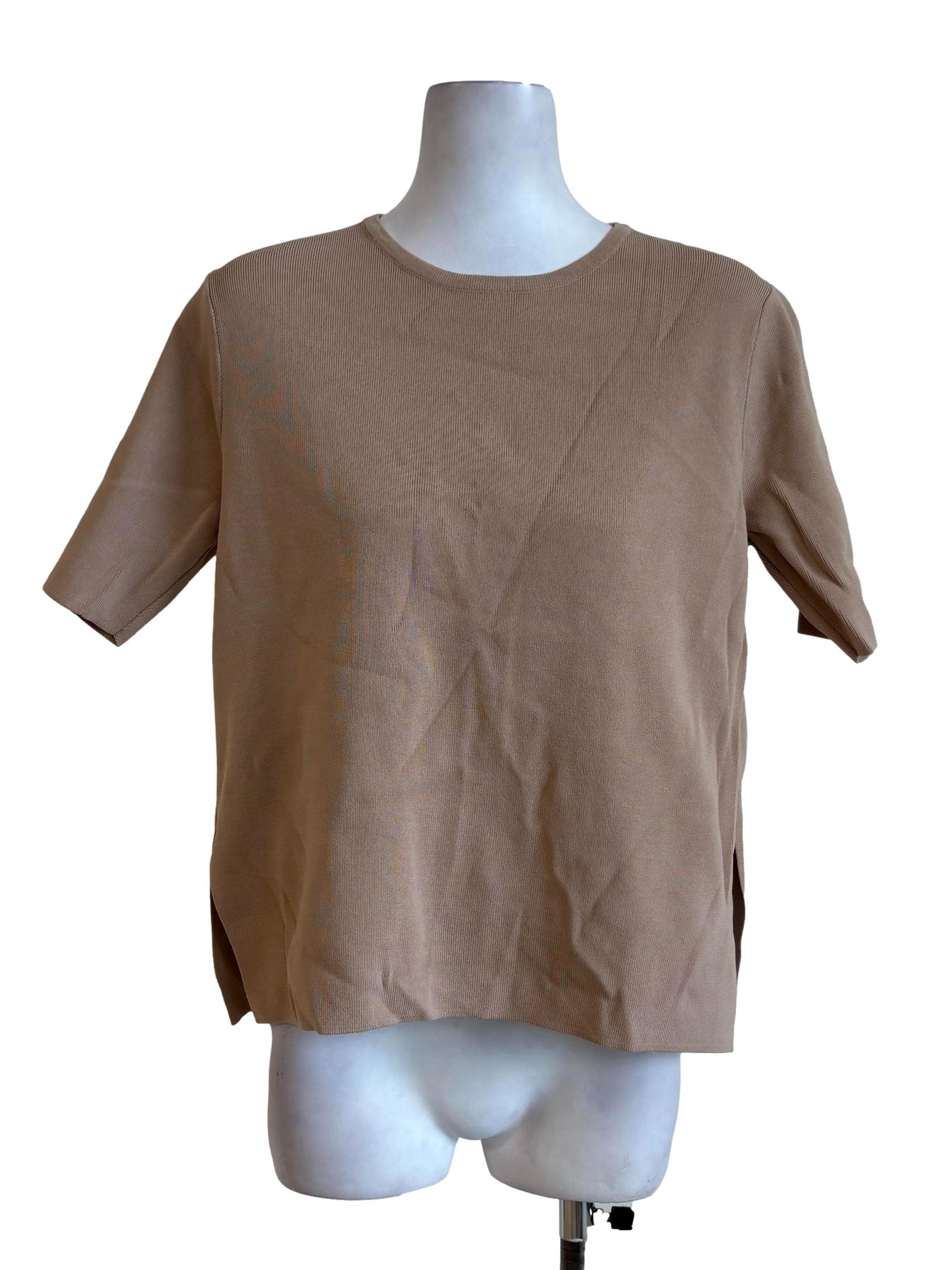 Tan Knitted Sleeveless Top LB