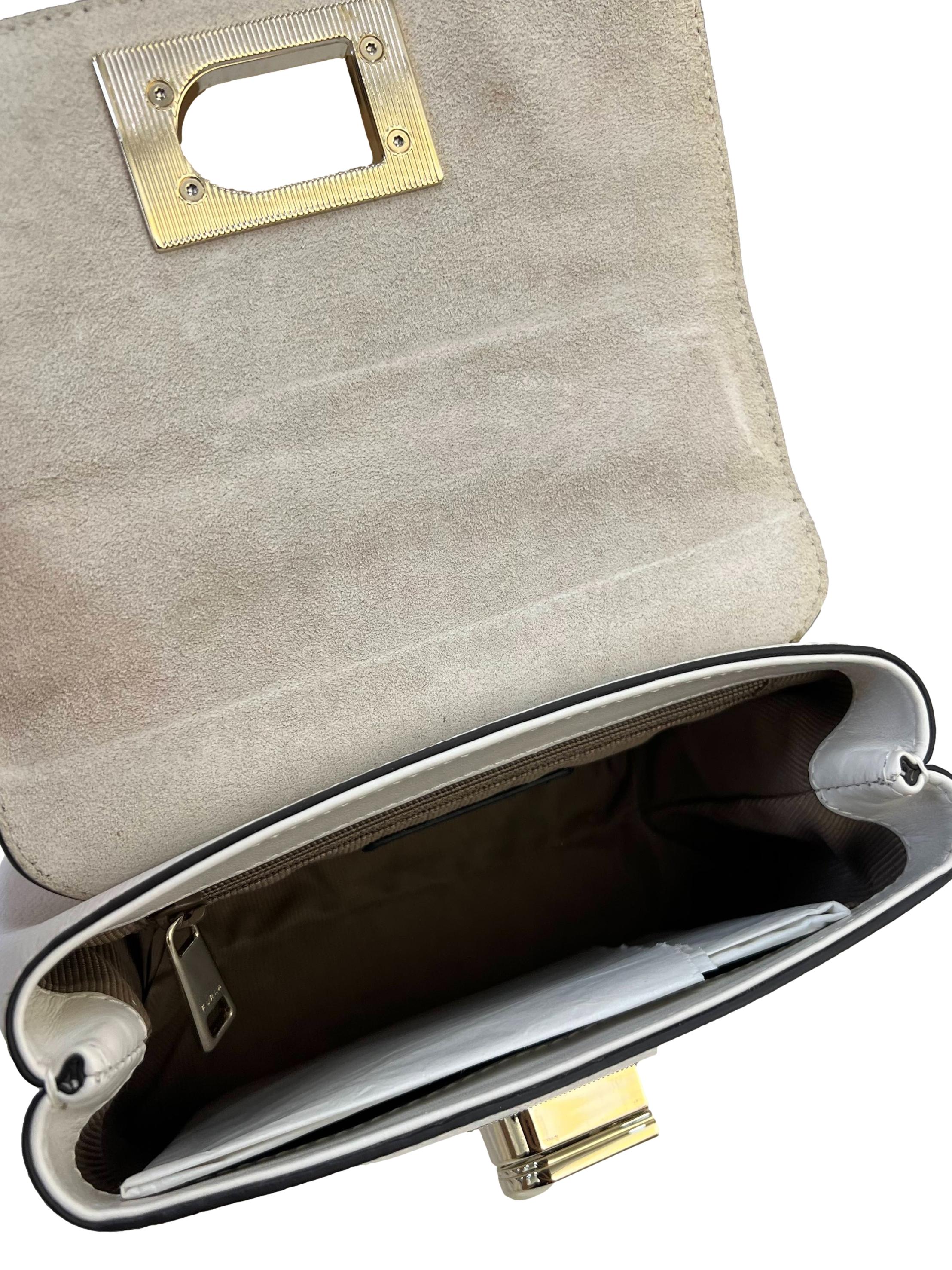 White Leather 1927 Mini Crossbody Bag CSN