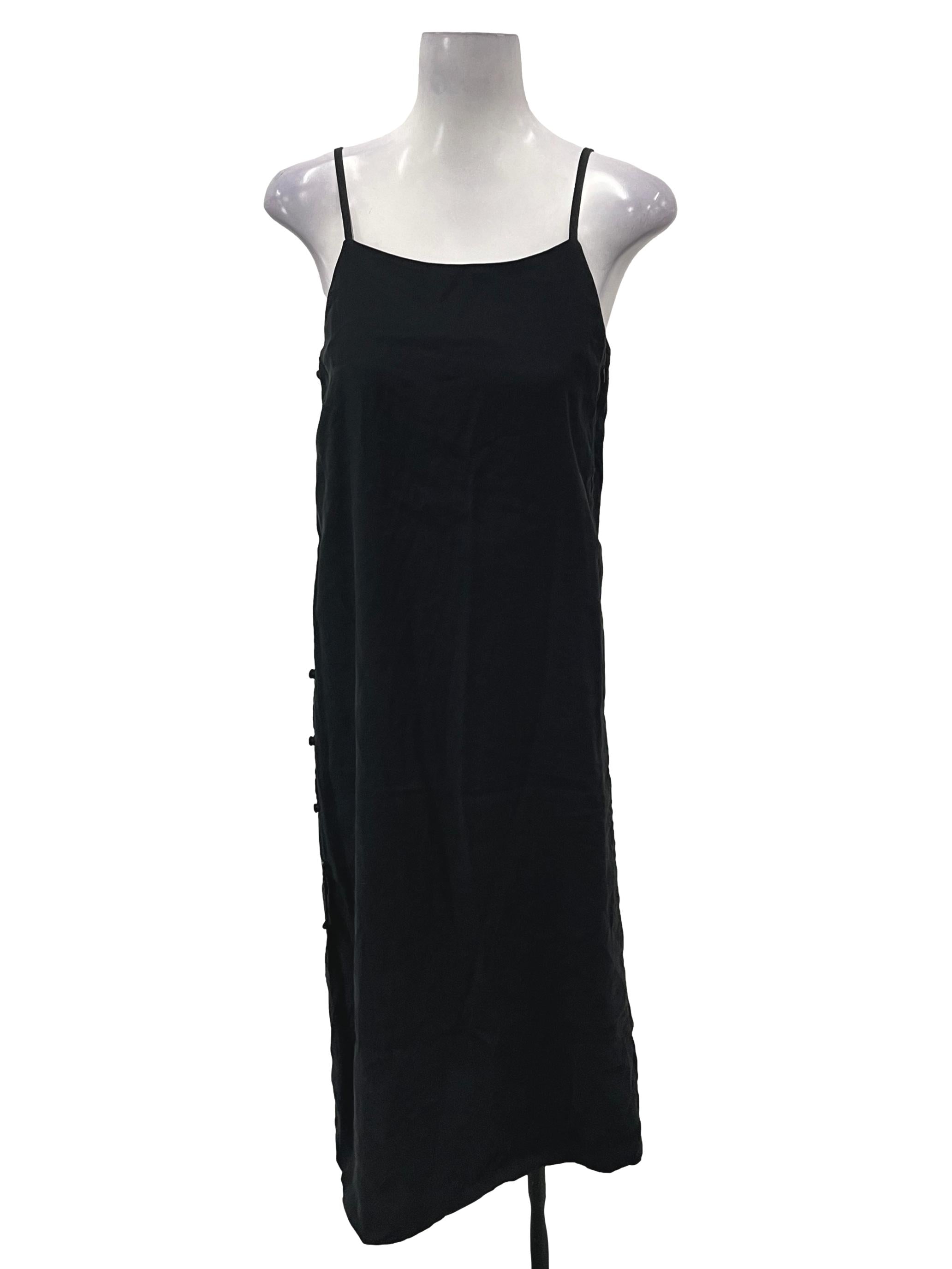 Black Halter Neck Cami Midi Dress