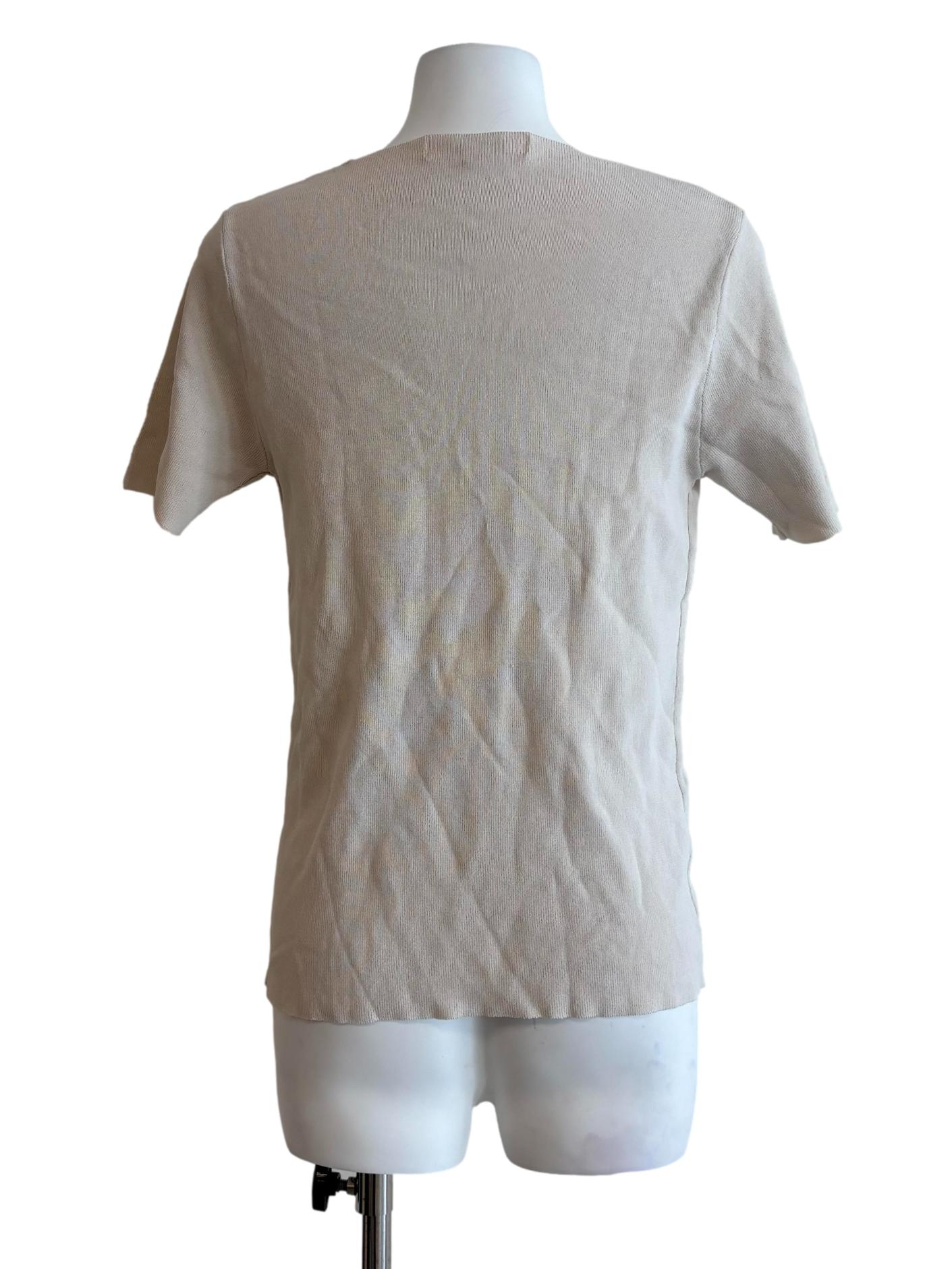 Merino Square Neck Ribbed Top