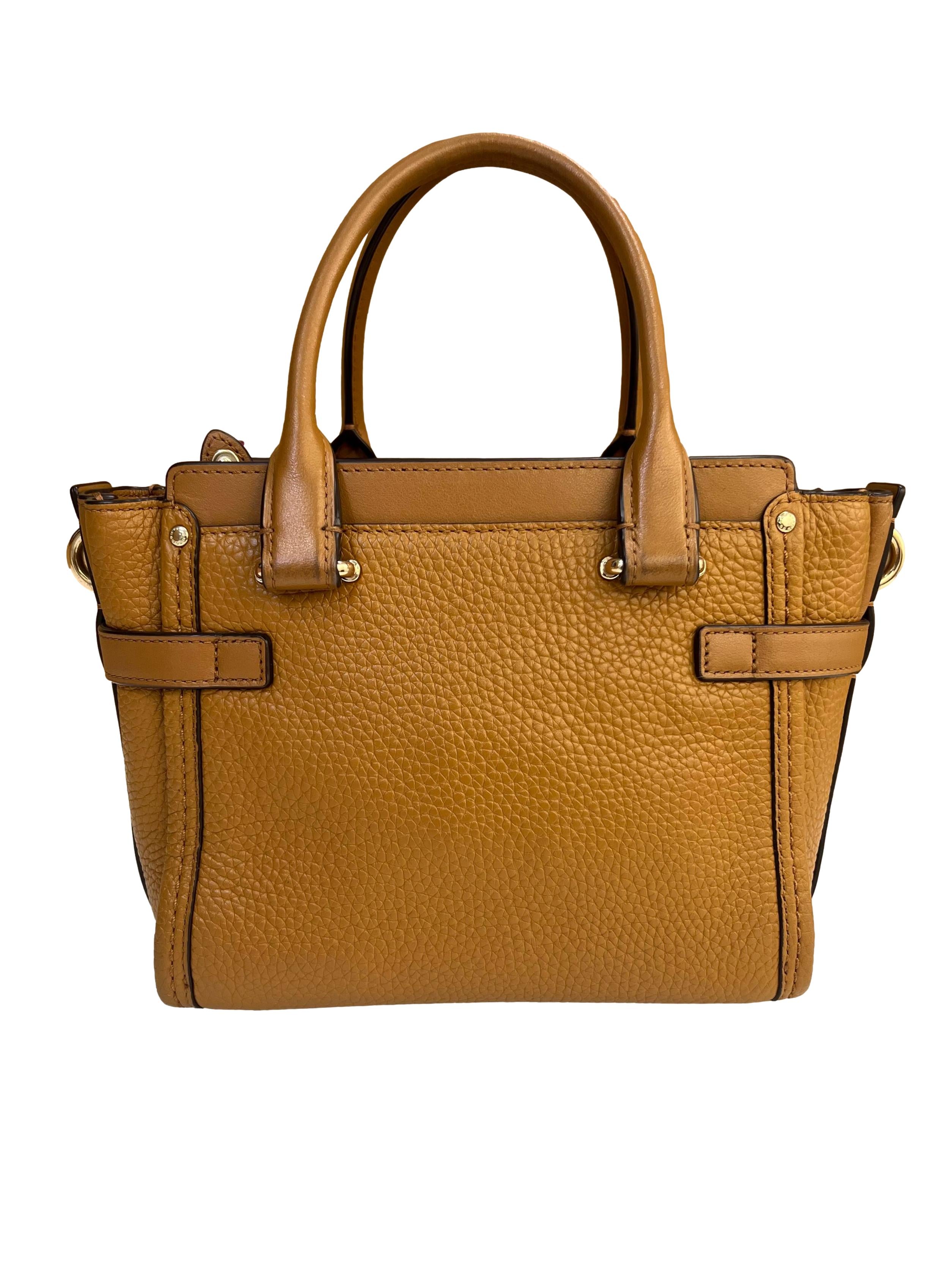 Brown Leather Tan Leather Swagger Carryall Crossbody Bag CSN
