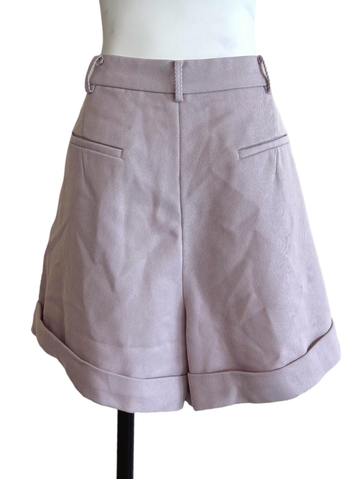 Heather Purple Cropped Shorts