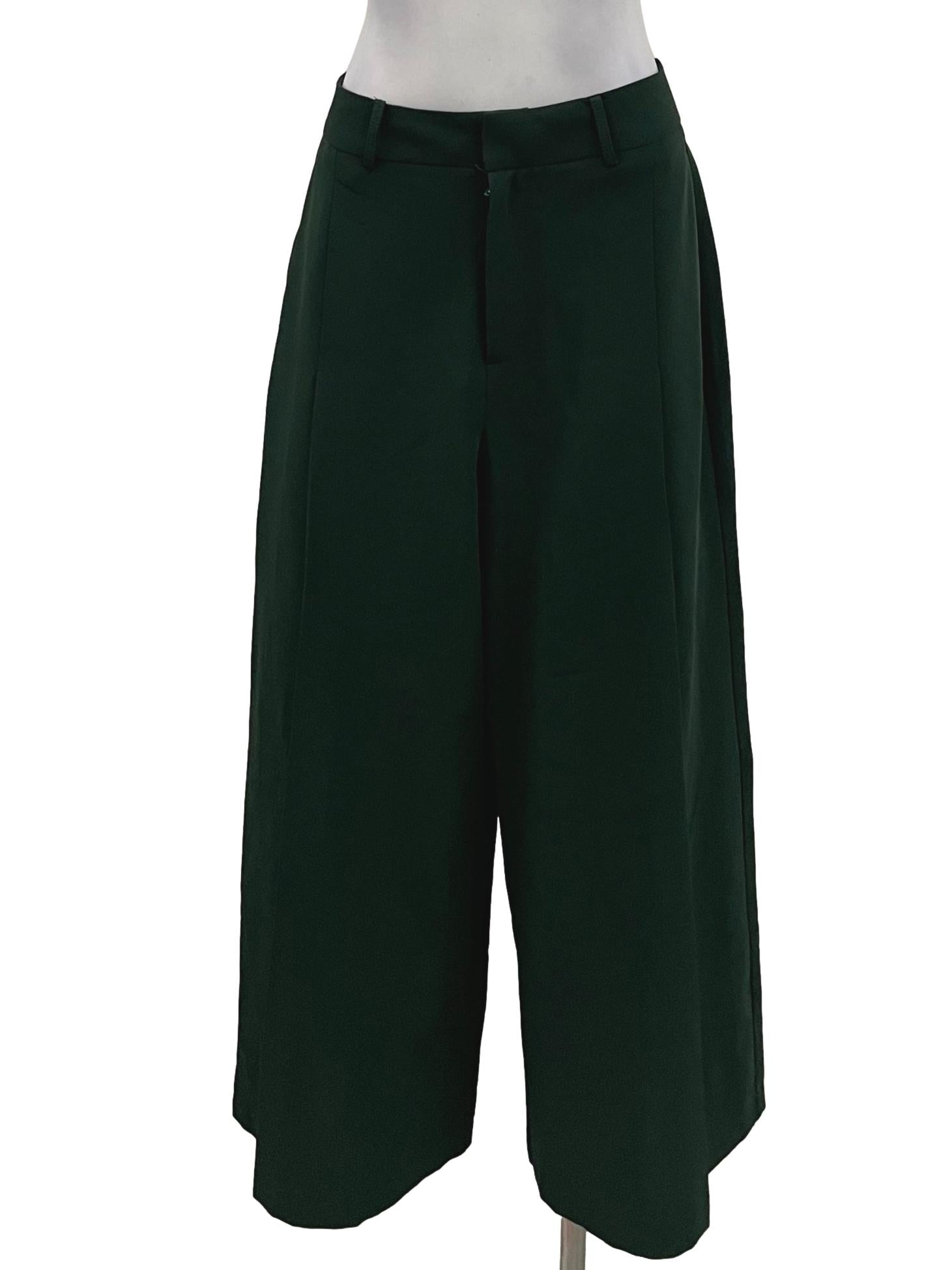 Saturday Club Forest Green Pleated Pants