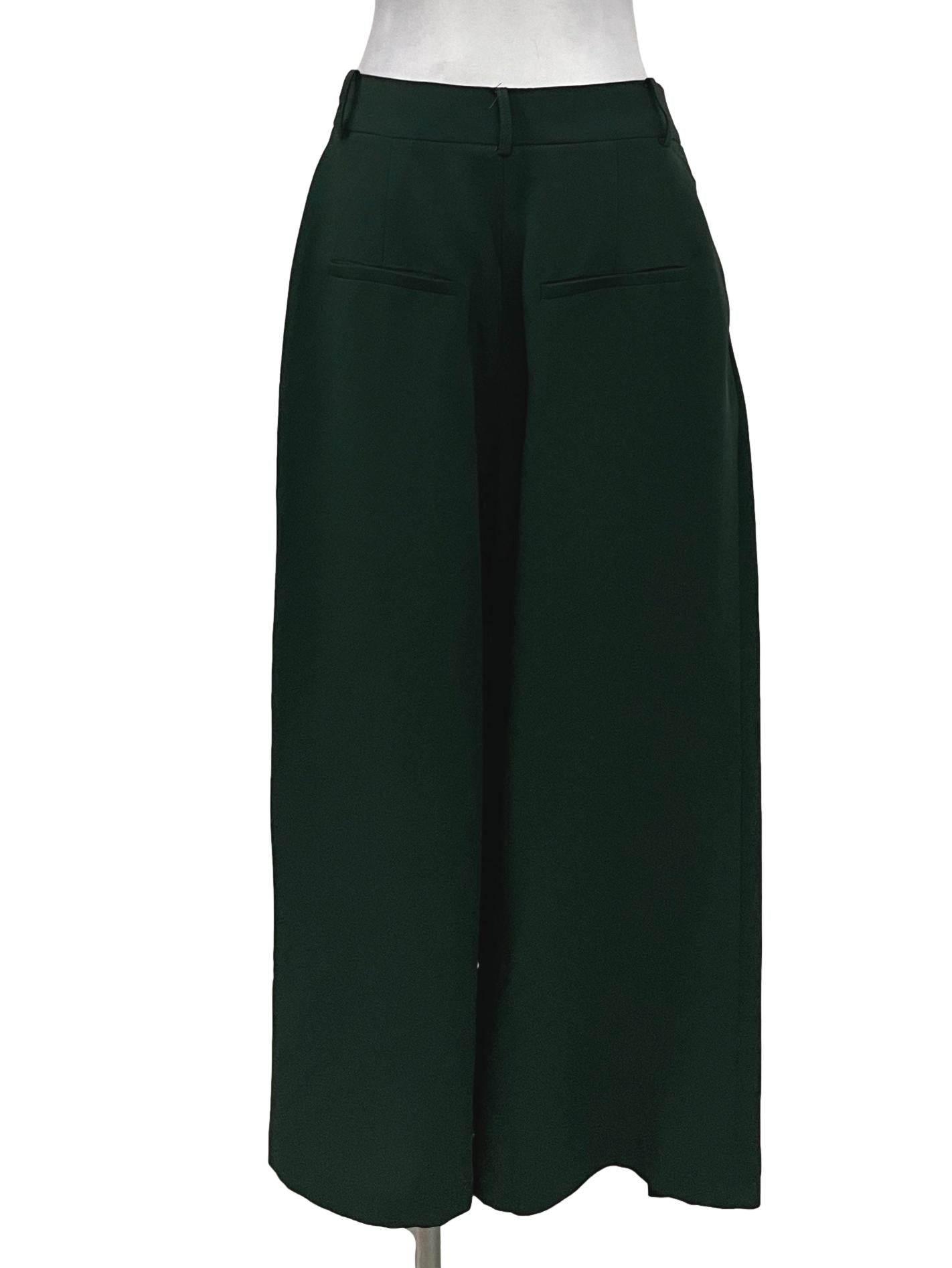 Saturday Club Forest Green Pleated Pants