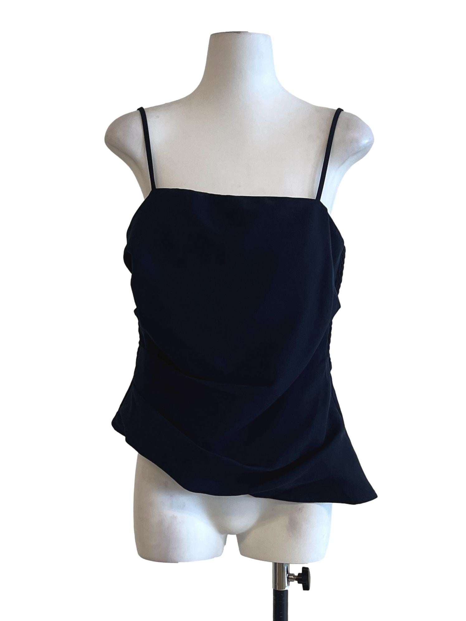 Denim Blue Spaghetti Sleeveless Top