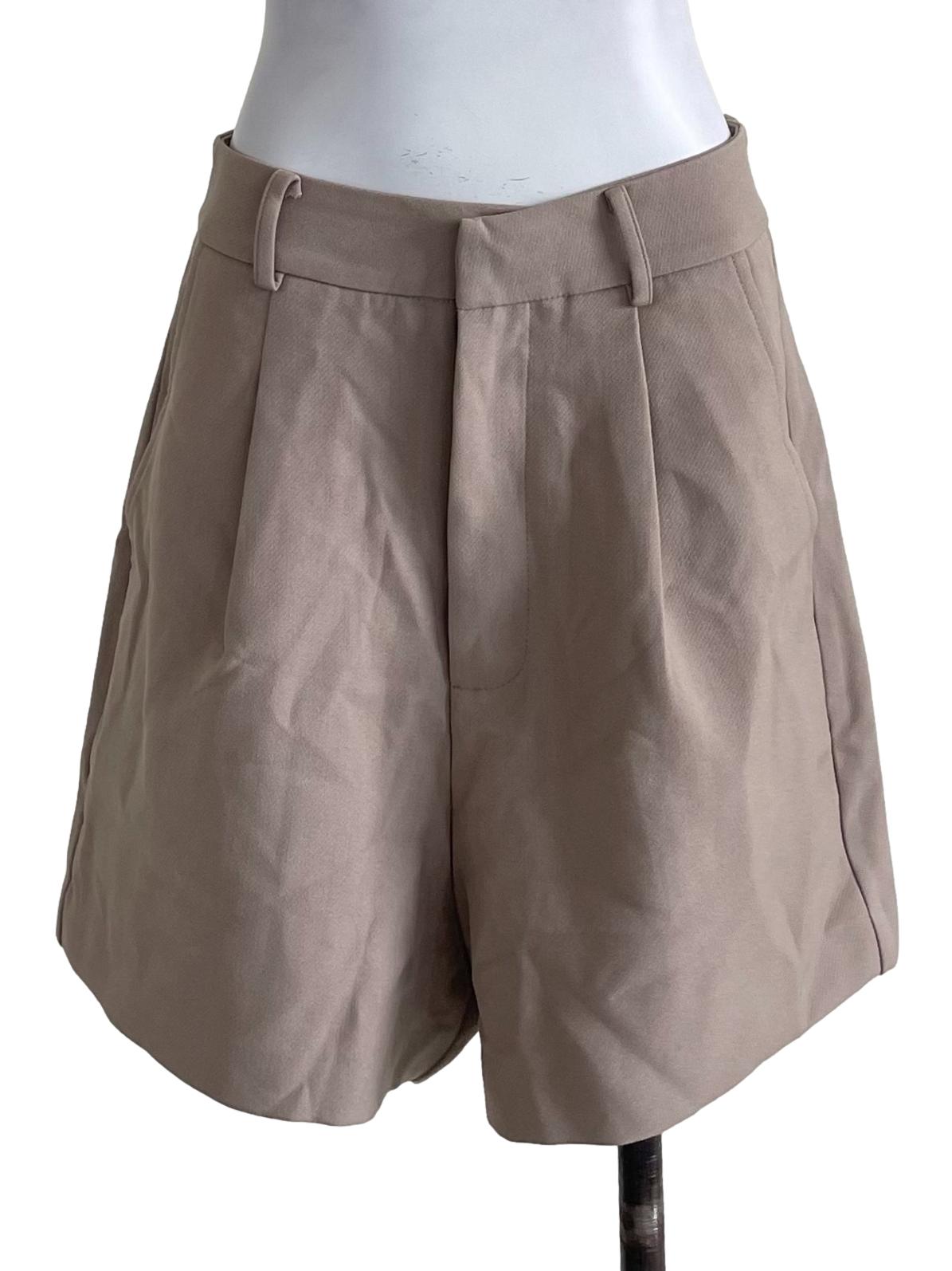 Milky Brown Plain Shorts