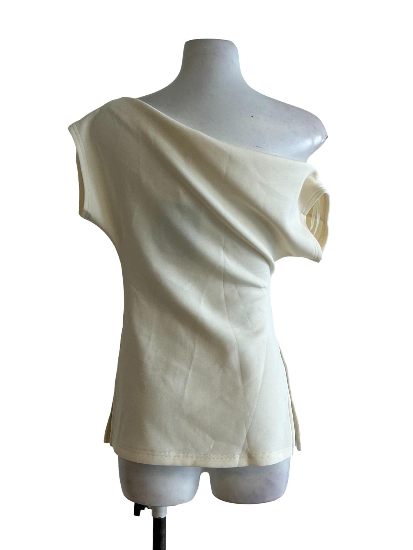 Light Yellow Asymmetrical Top