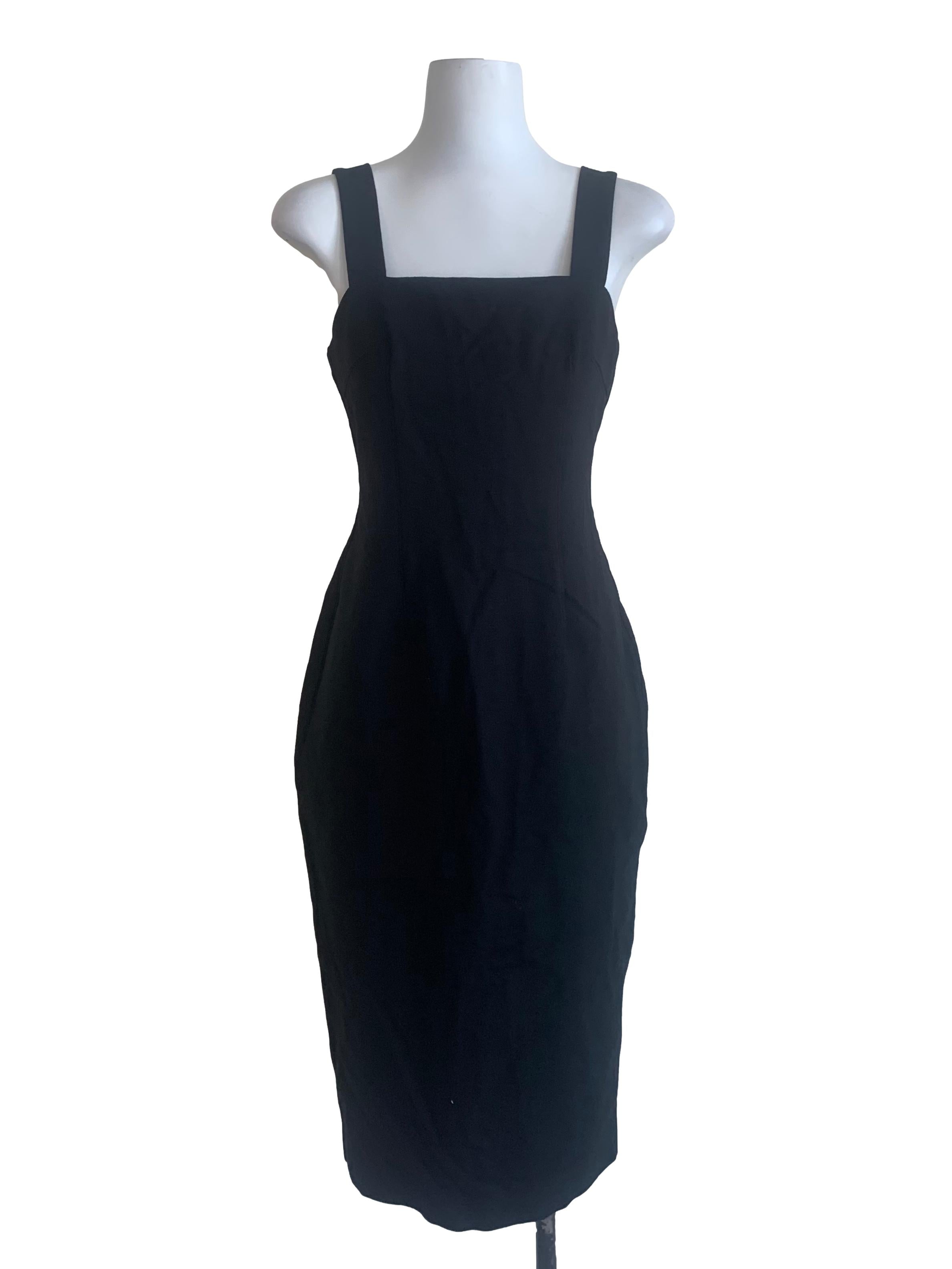 Midnight Black Sheath Dress
