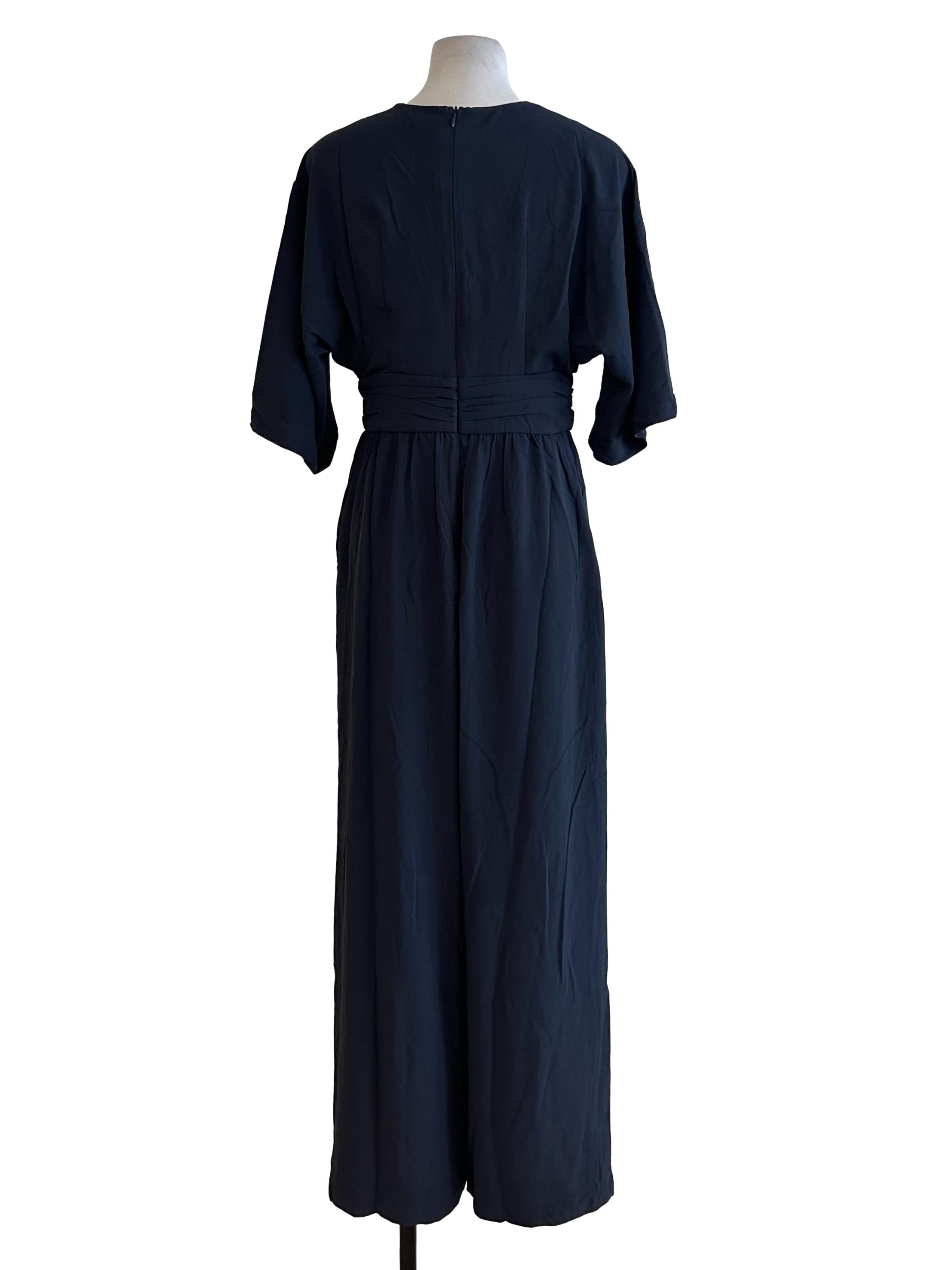 Midnight Blue V Neck Jumpsuit
